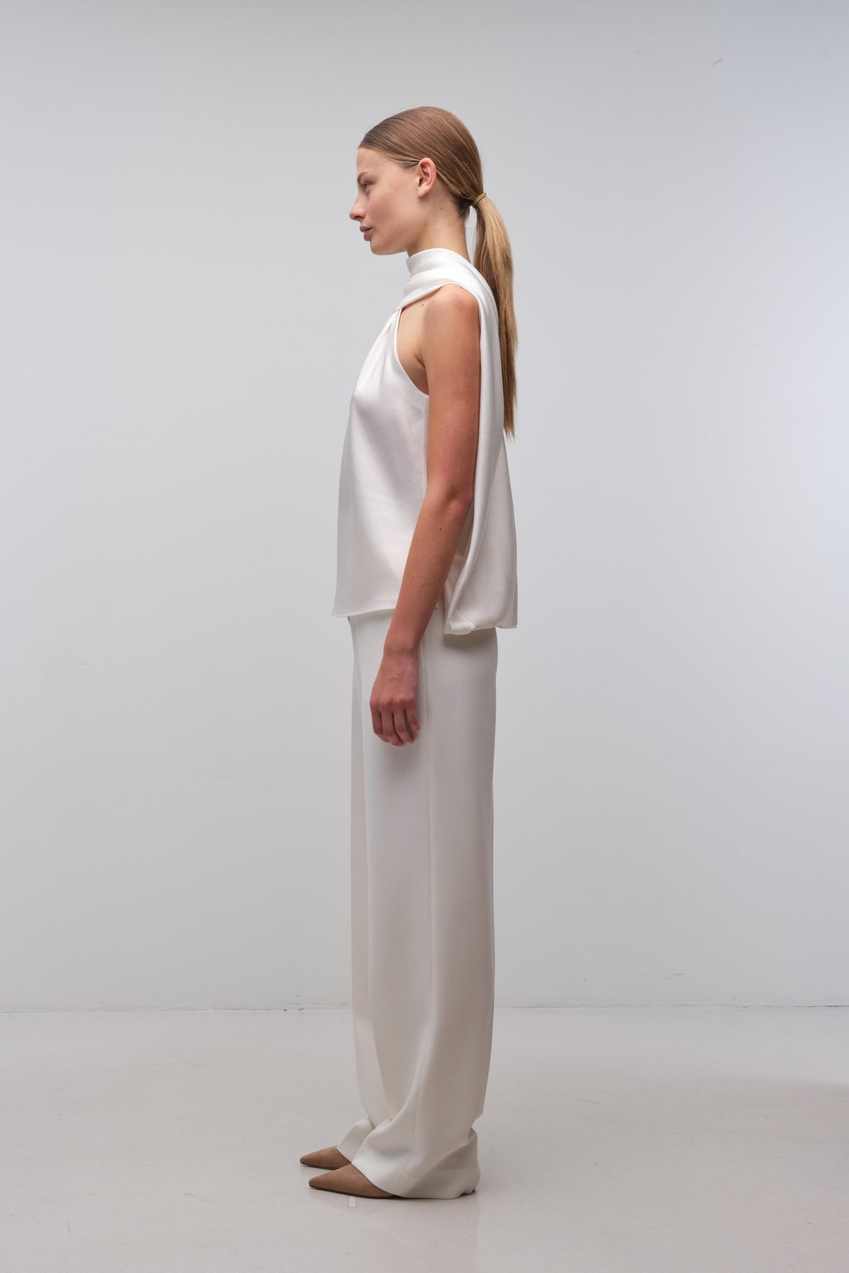 Scarlett Cape Top - Ivory