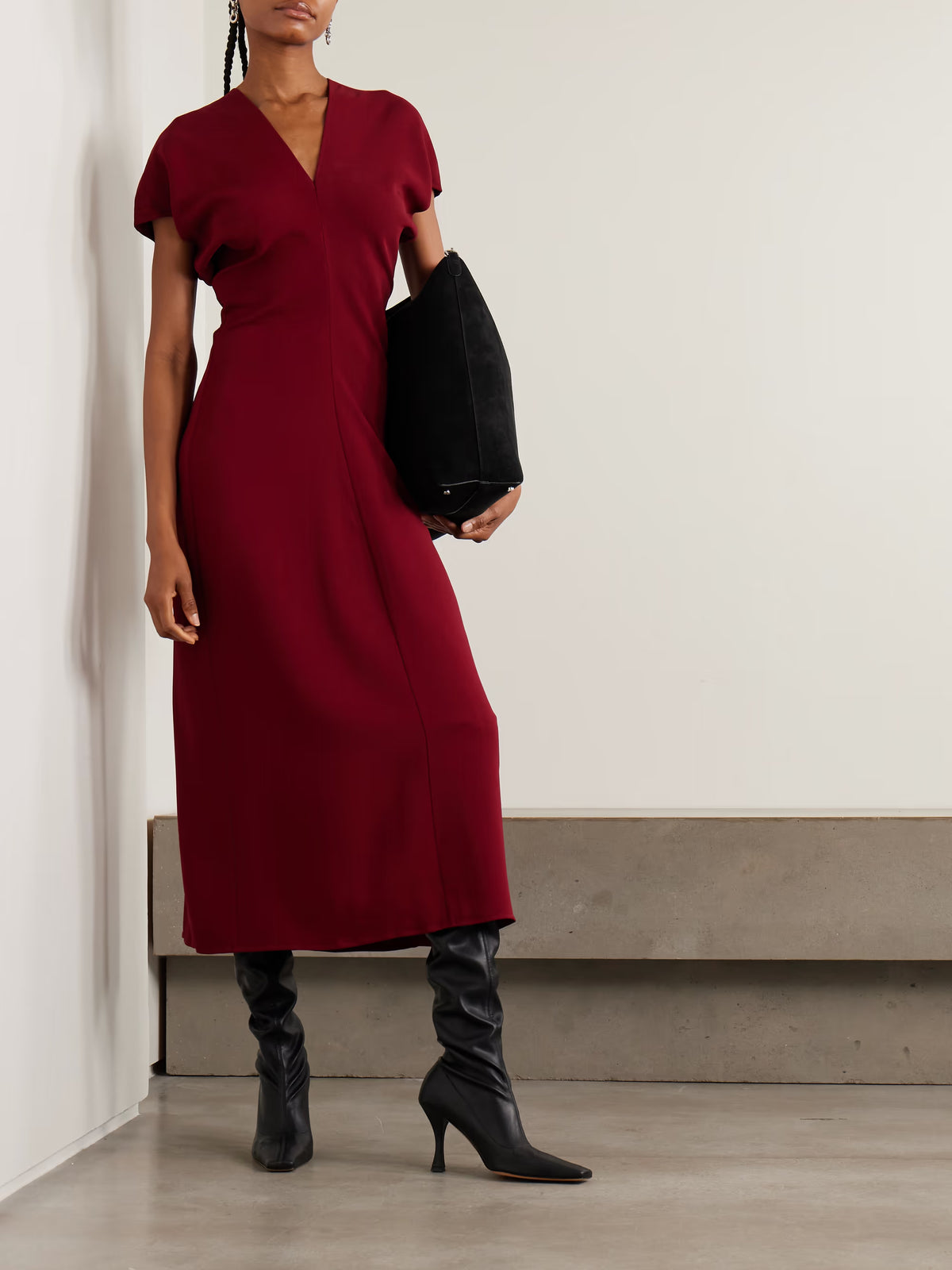 Anine Bing Zadig Dress - Cabernet