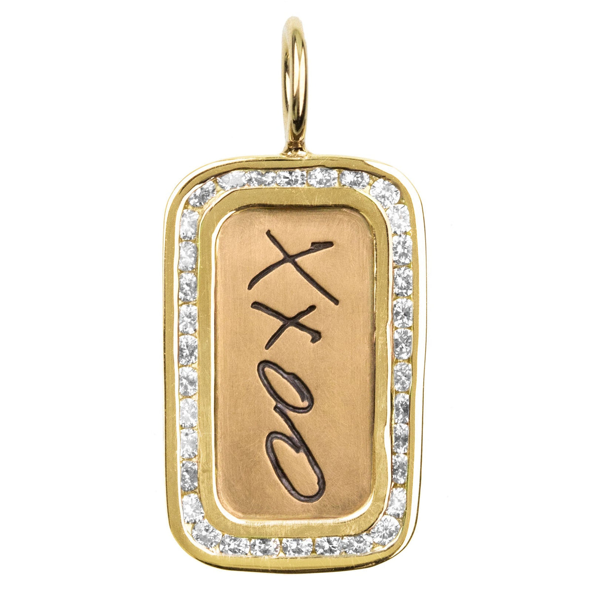 Mini Yellow ID Tag XXOO