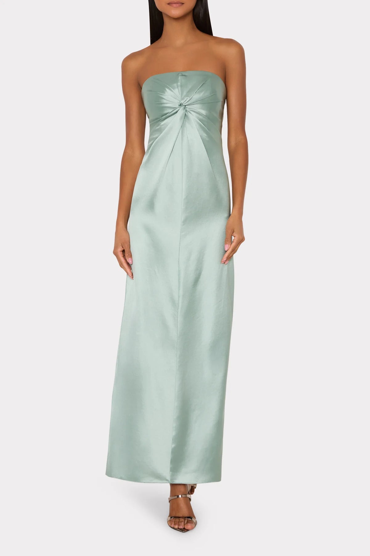 Milly Mitchell Satin Maxi Dress
