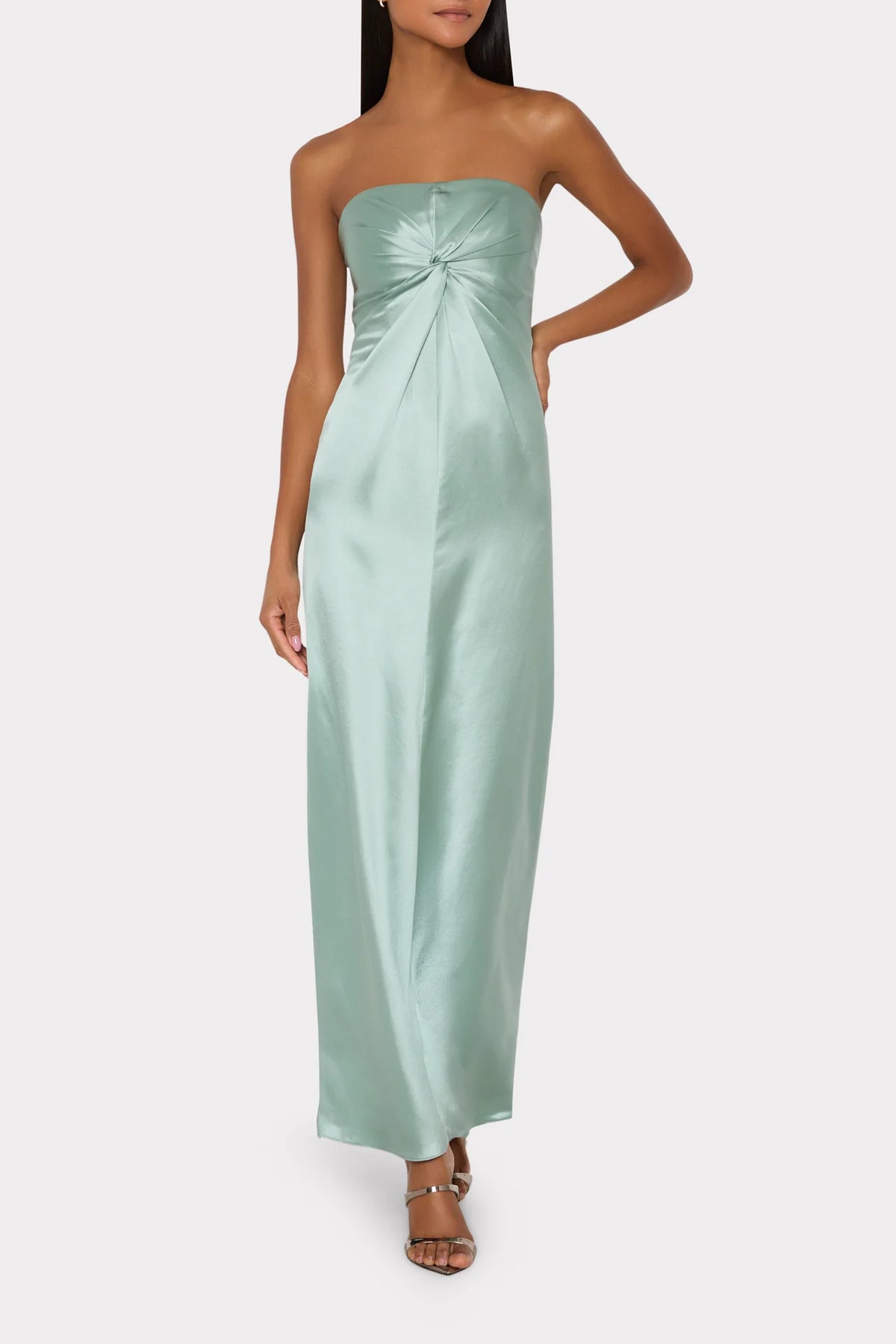 Milly Mitchell Satin Maxi Dress