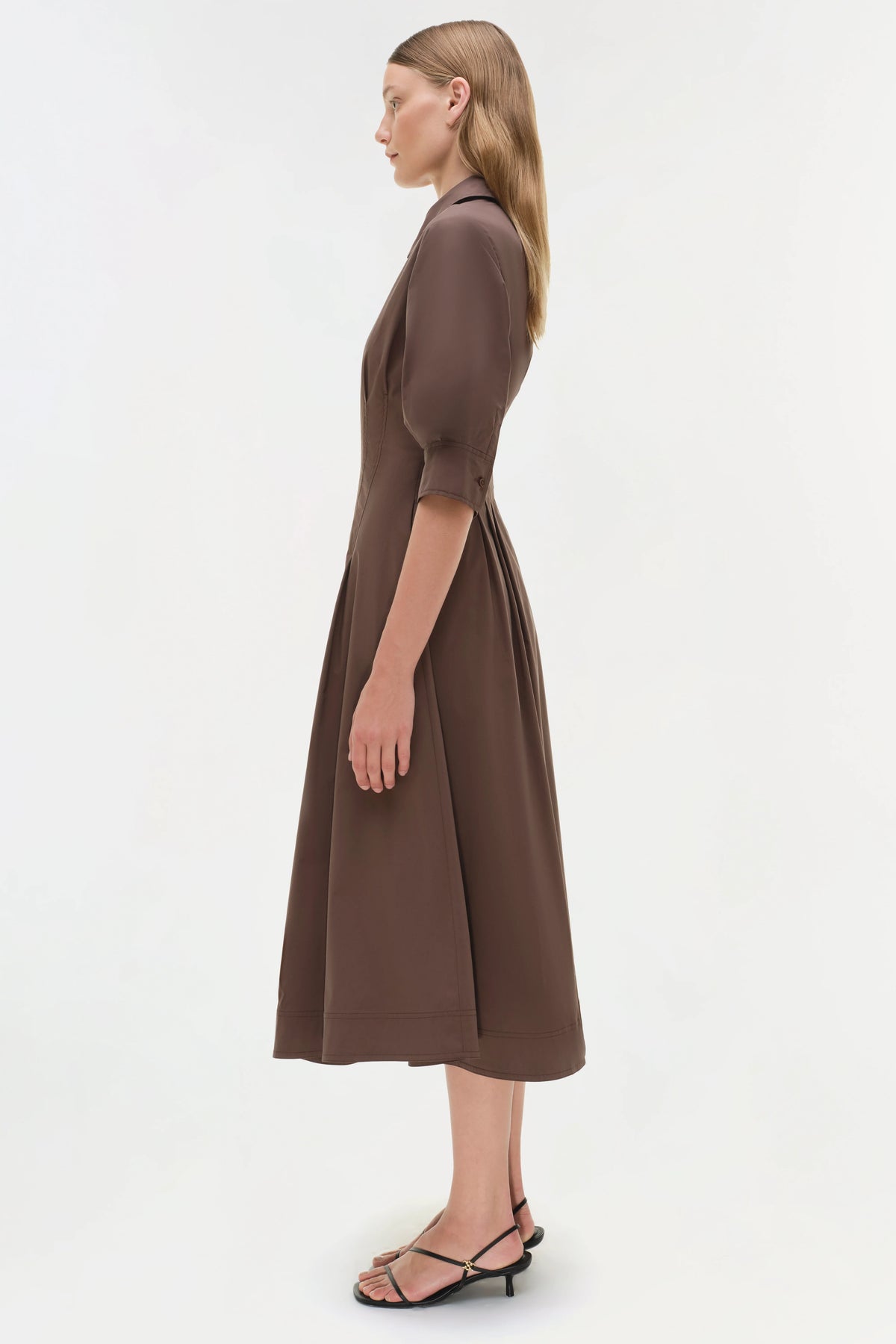 Jonathan Simkhai Jazz Pintuck Midi Dress