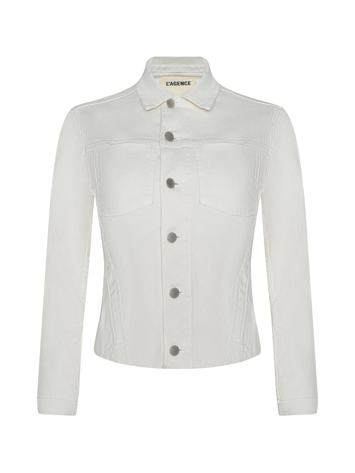 L'Agence Janelle Jean Jacket - Light Ecru