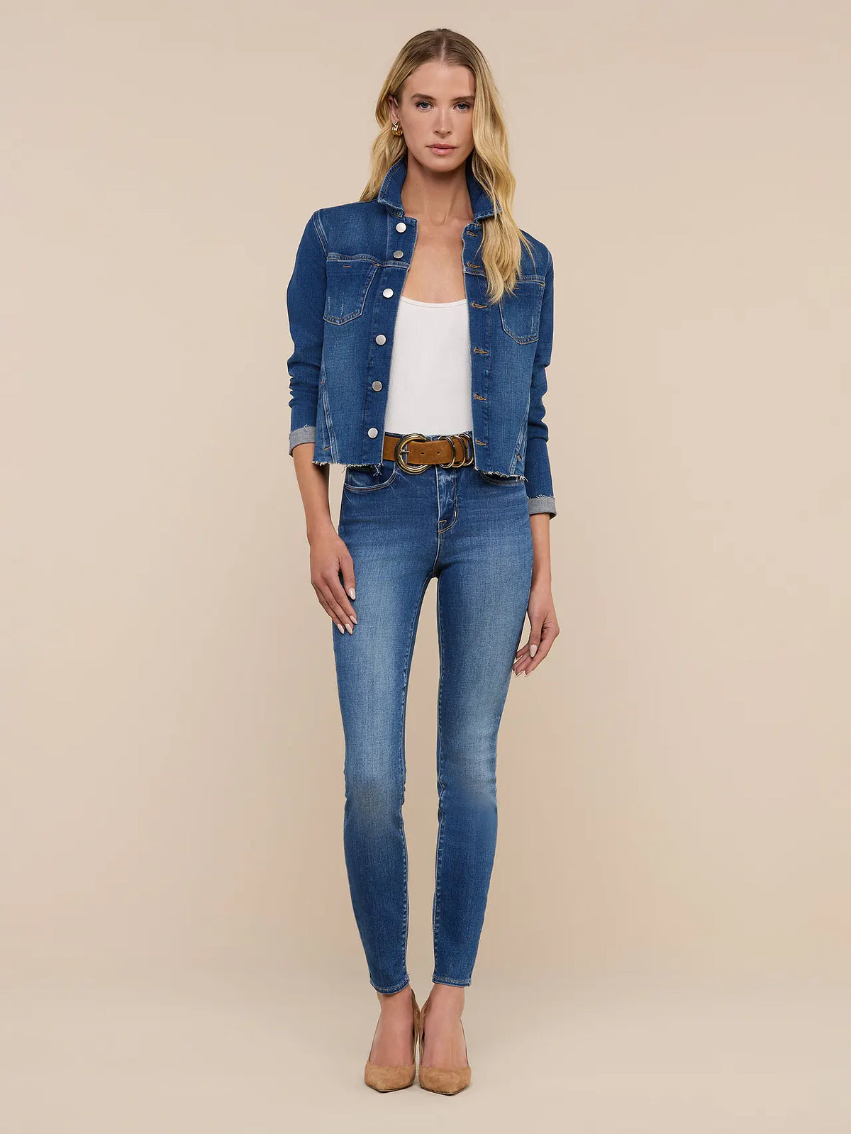 L'Agence Janelle Jean Jacket - Authentique