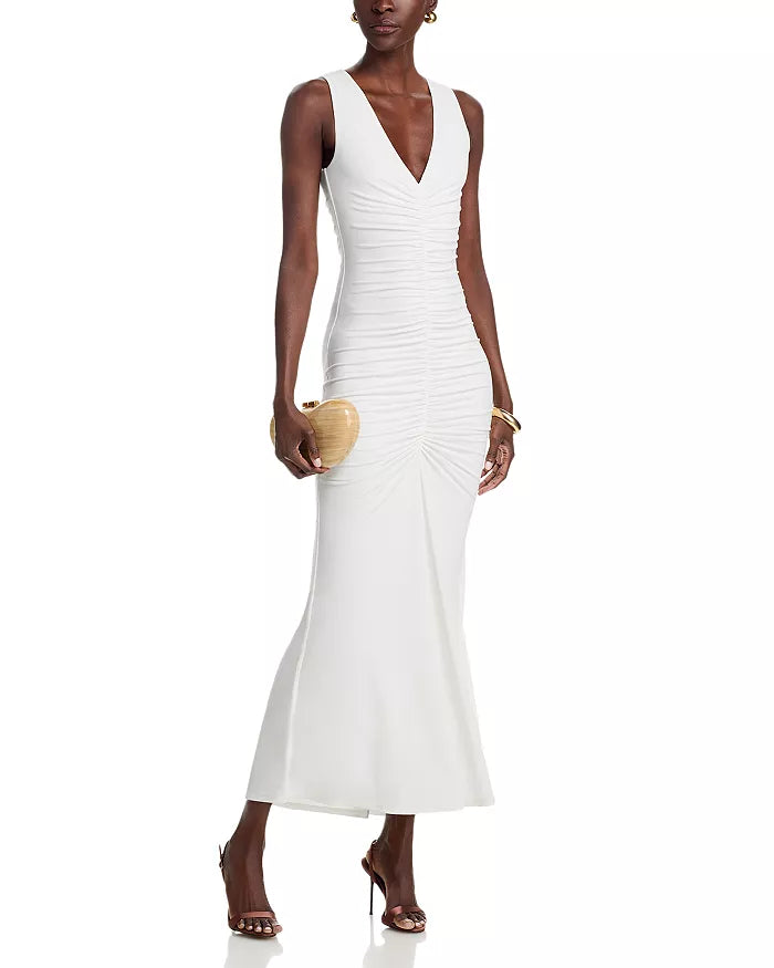 Toccin Inez V-Neck Midi Dress