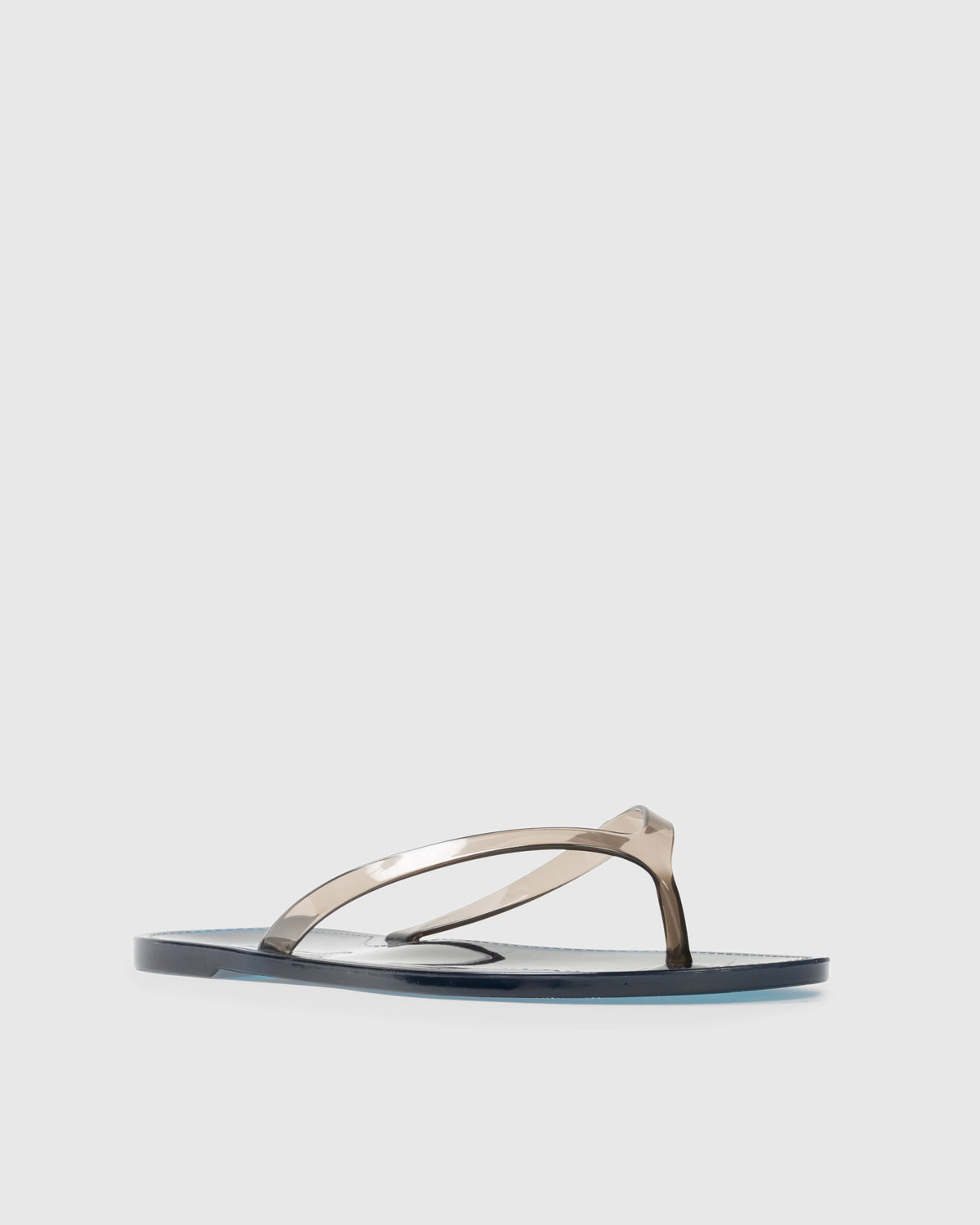 Black Suede Studio Crystal Sandal - Navy