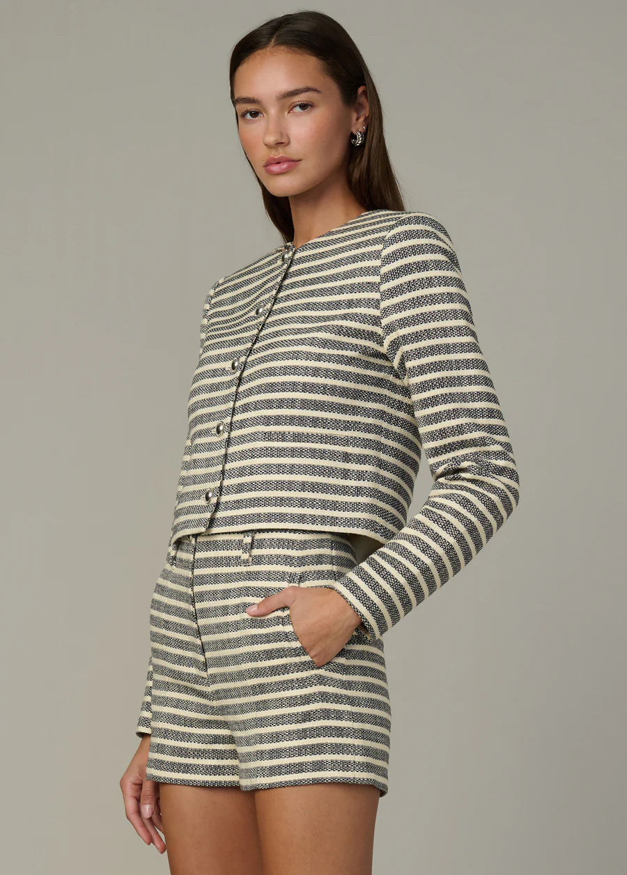 Joe's Jeans The Talia Striped Crop Jacket