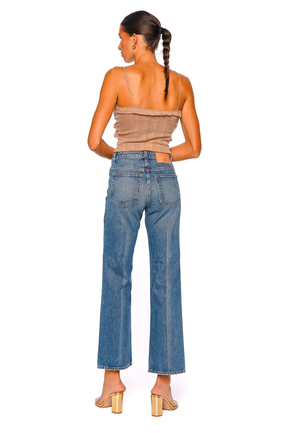 Ulla Johnson The Agatha Straight Leg Pintuck Jean
