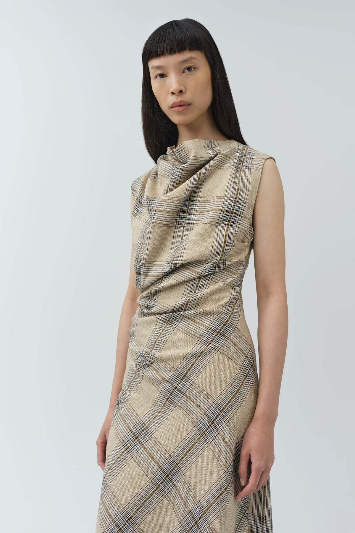 Burke Draped Midi Dress