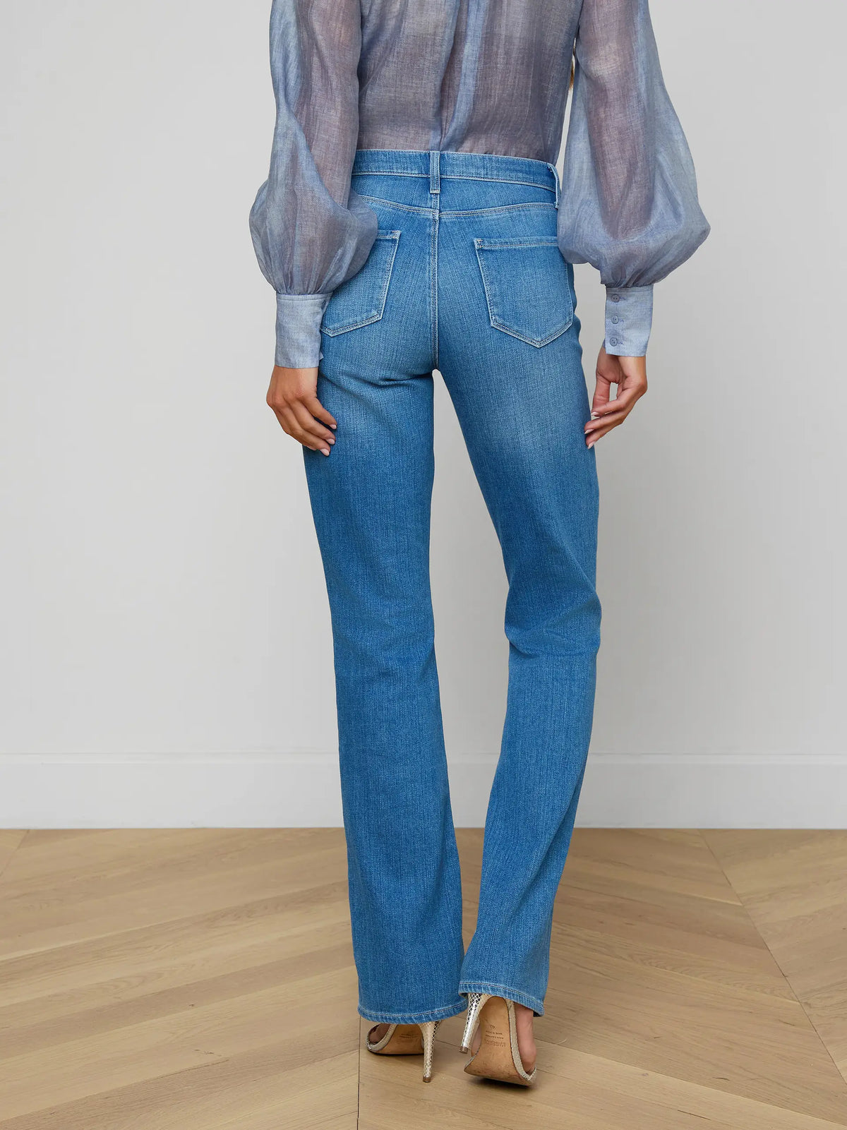 L'Agence Selma High-Rise Baby Bootcut Jean - Getty
