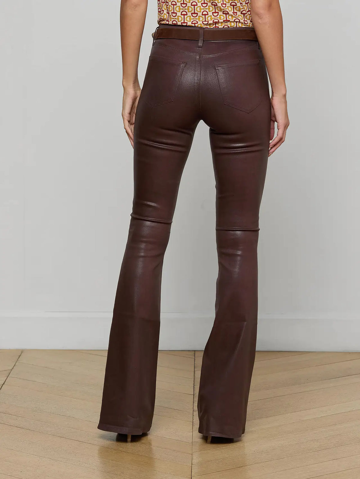 L'Agence Marty Coated Flare Jean