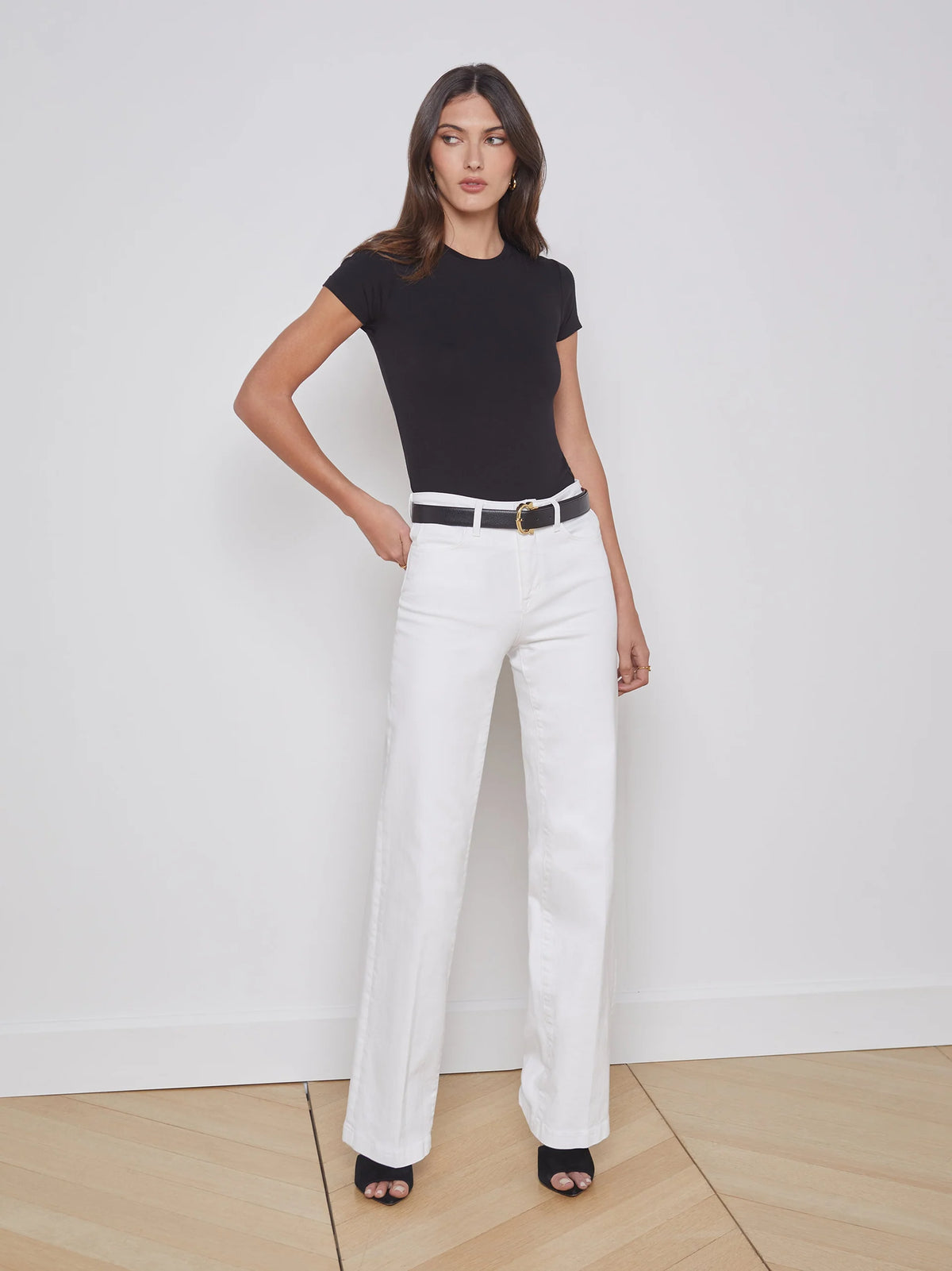 Clayton H/R Wide Leg - Blanc