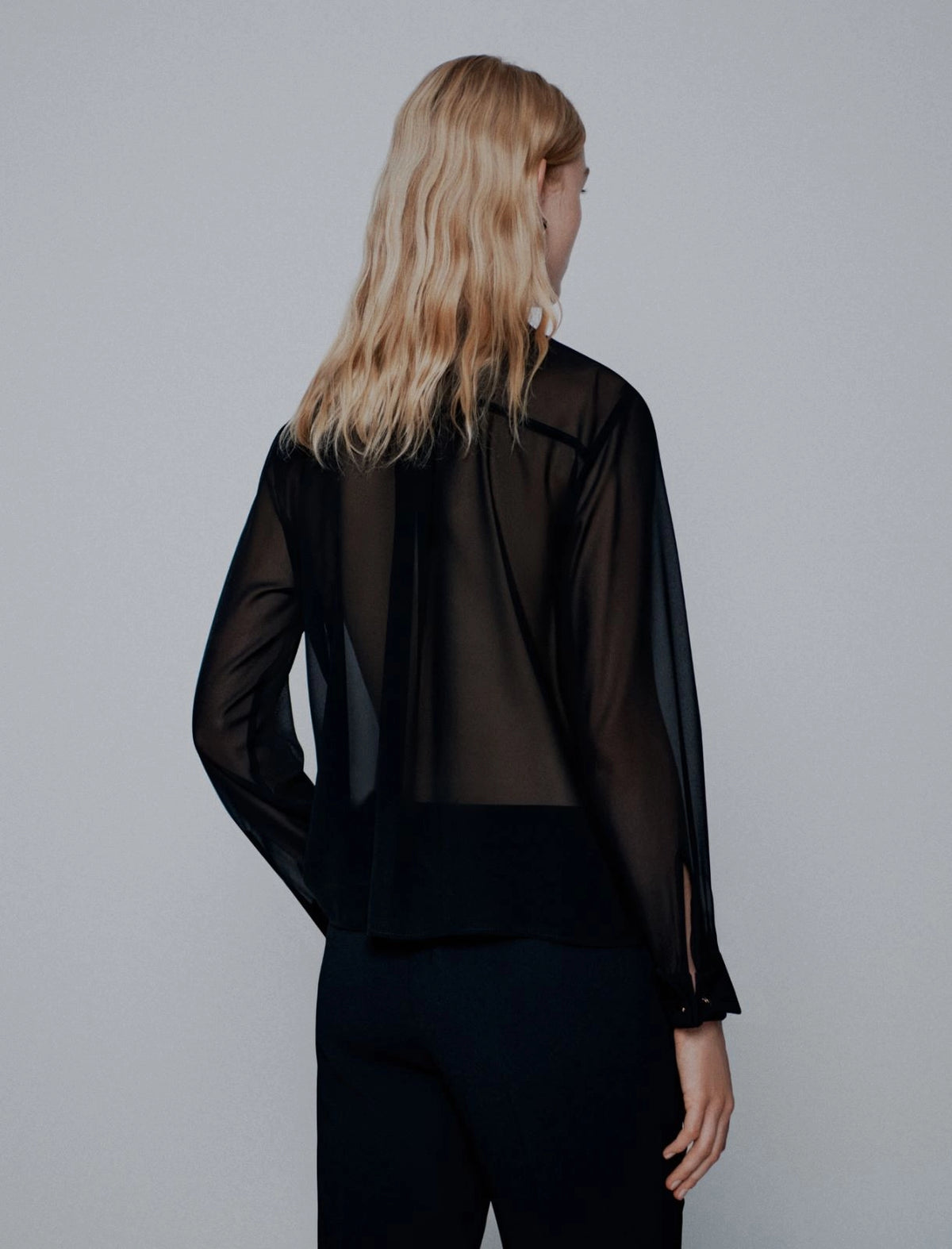 Georgette shirt - Black