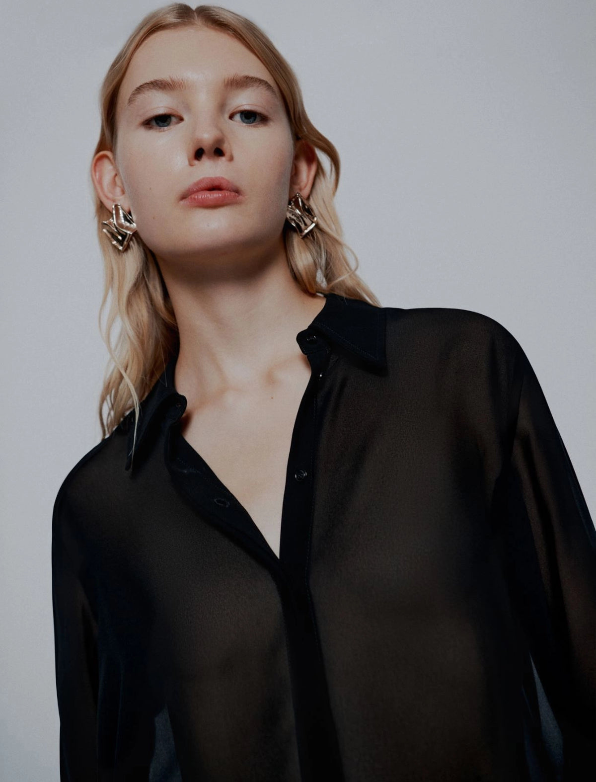 Georgette shirt - Black