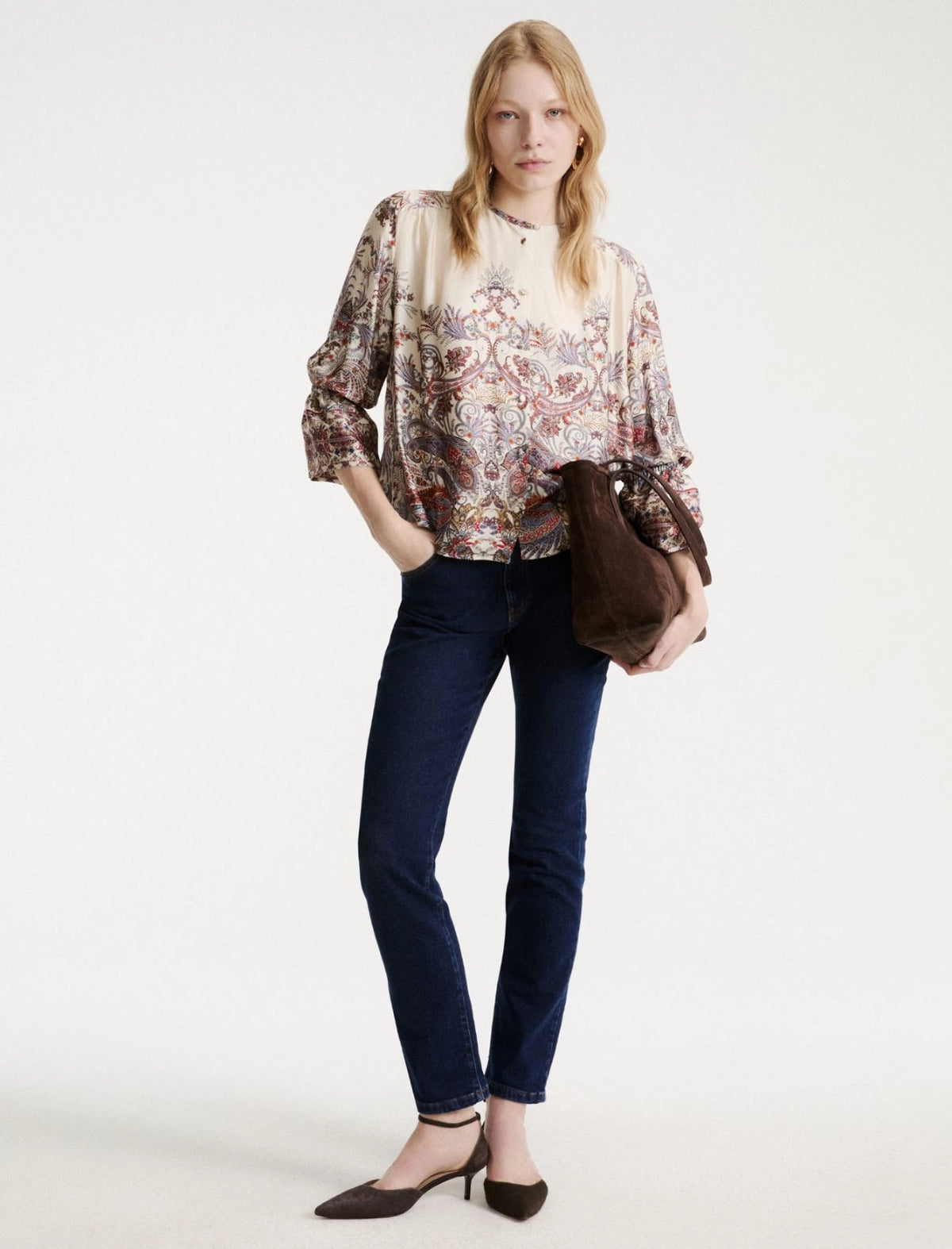 Marella Printed satin shirt