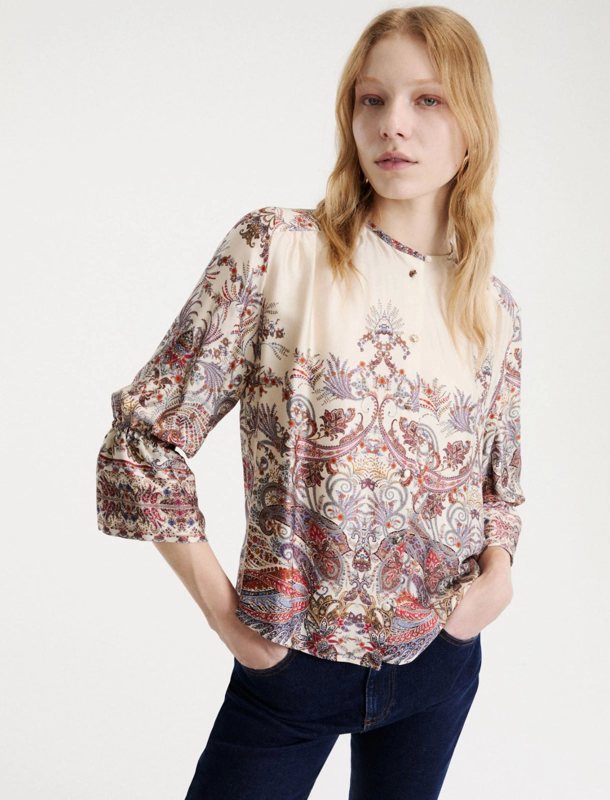 Marella Printed satin shirt