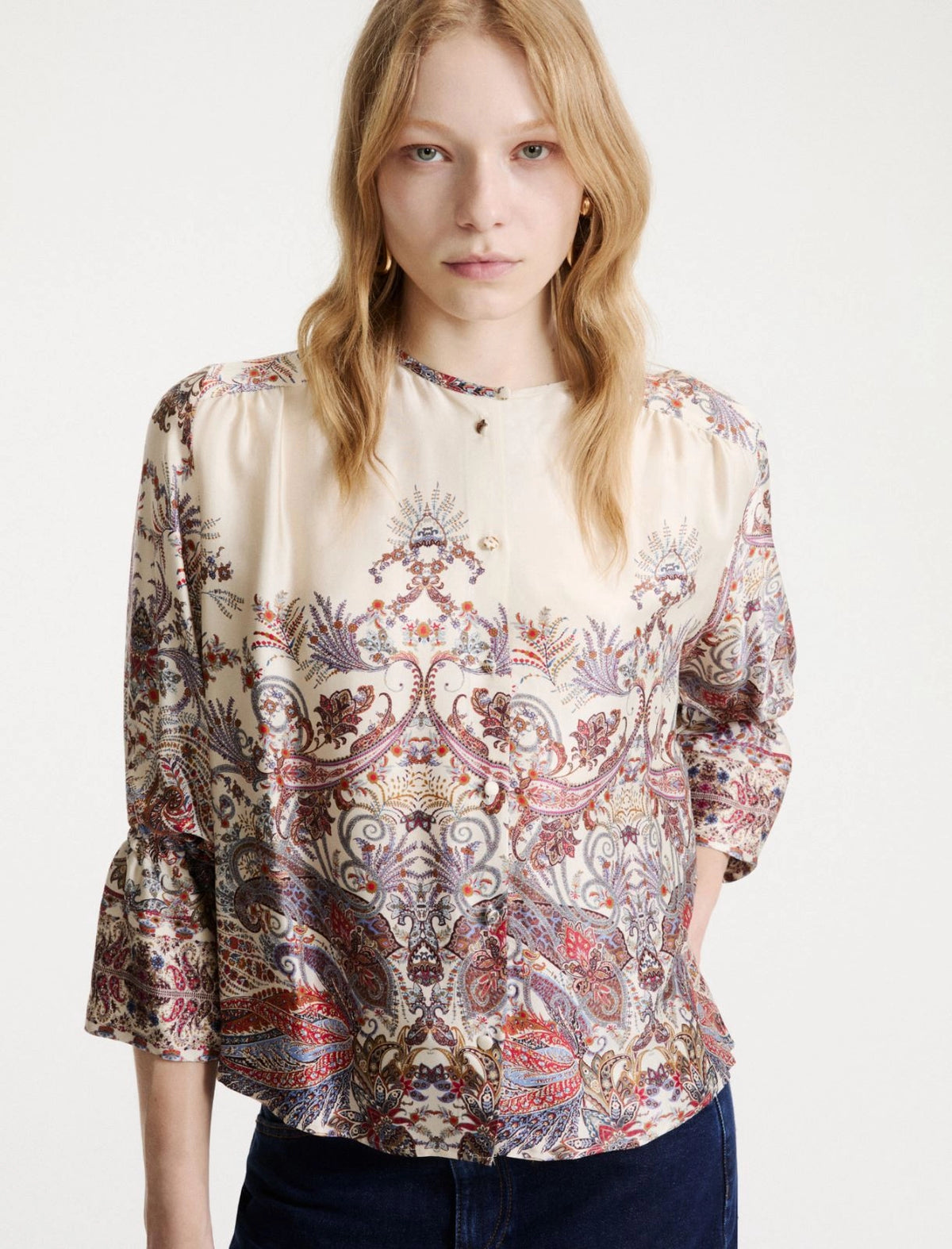 Marella Printed satin shirt