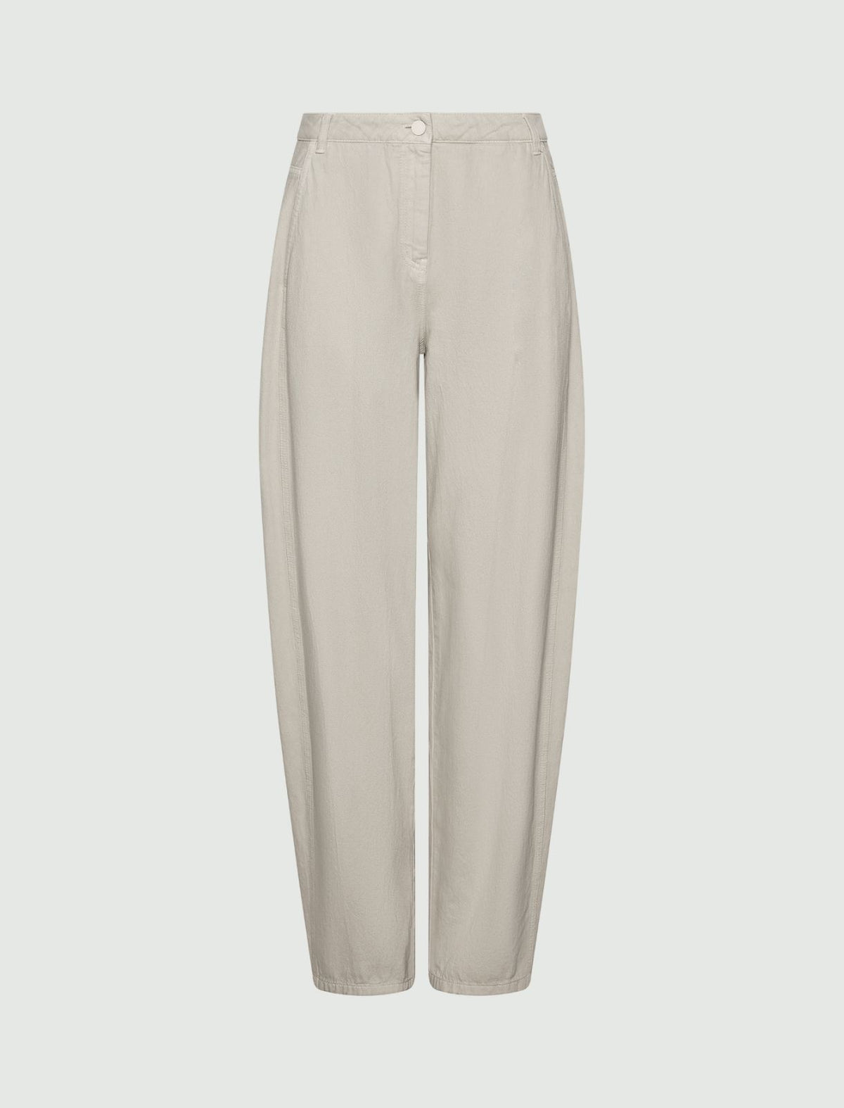 Marella Cotton barrel-leg trousers - TURTLEDOVE