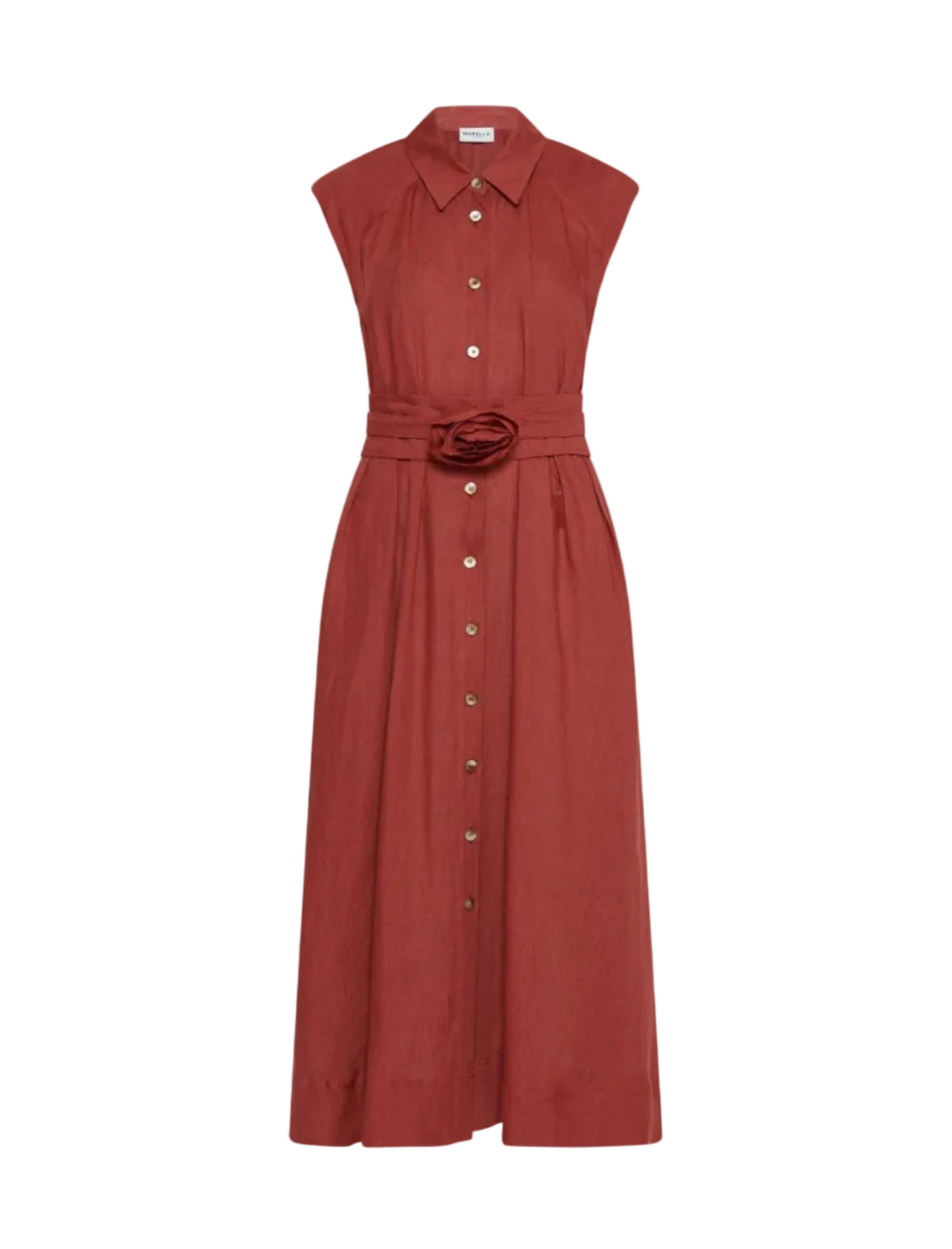 Marella Pure linen shirt dress