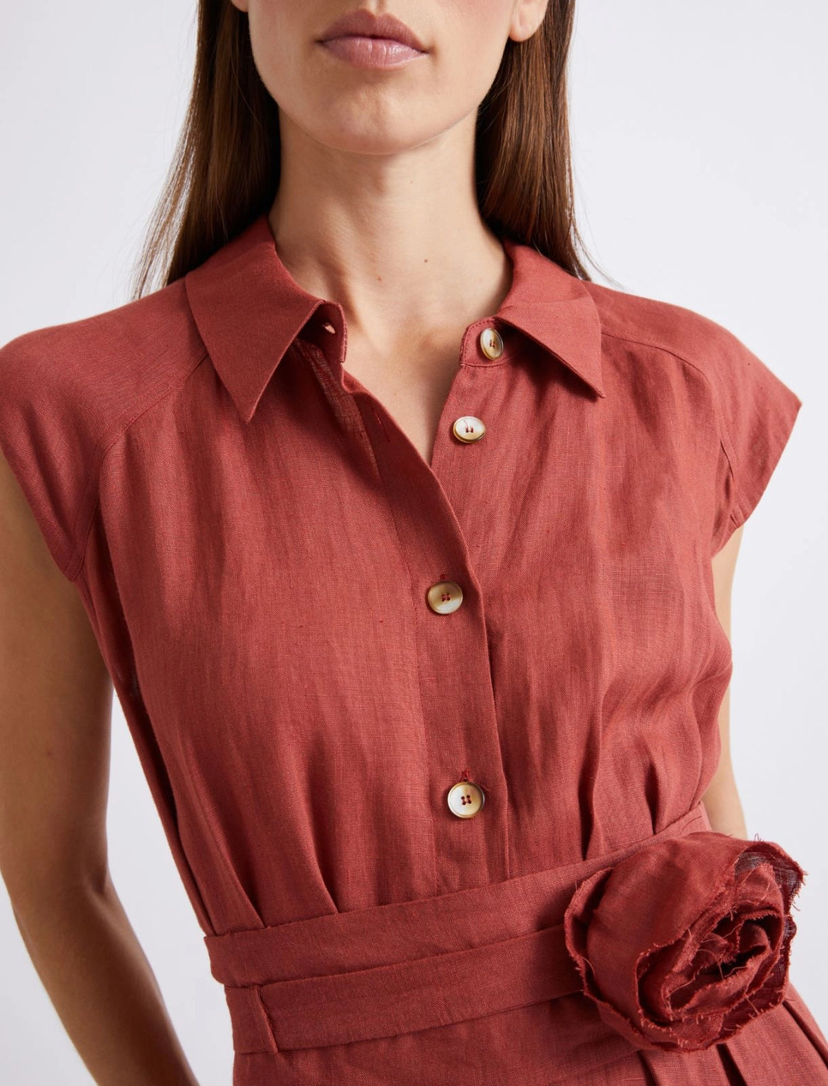 Marella Pure linen shirt dress