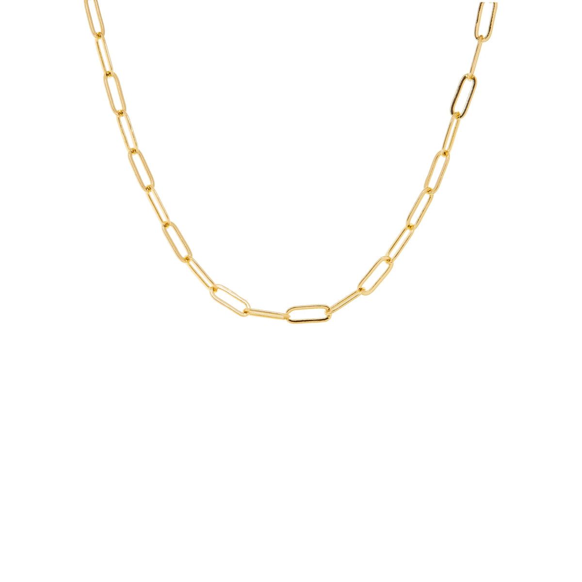 Gold Plated 24" Link Chain Necklace