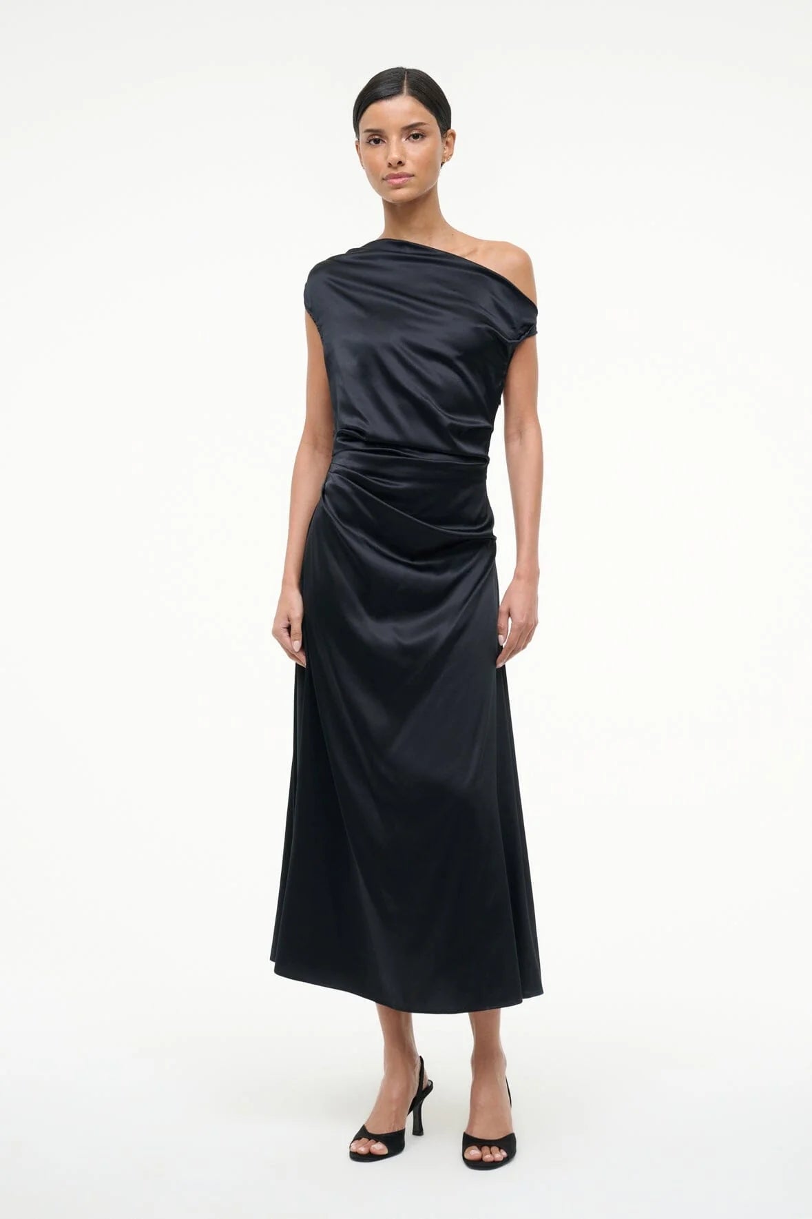 Staud Phare Silk Dress - Black