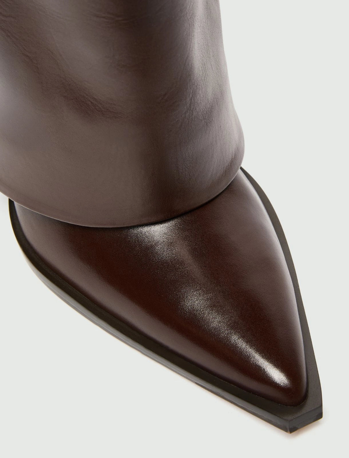 Marella Fold-over boots - DARK BROWN