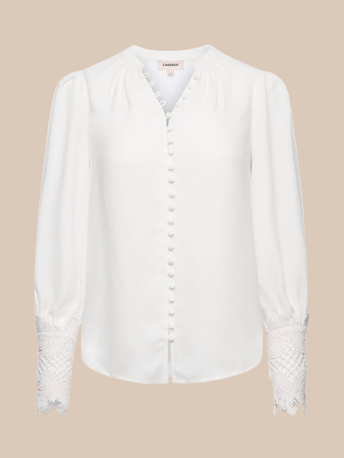 L'Agence Ava Lace Blouse - Ivory
