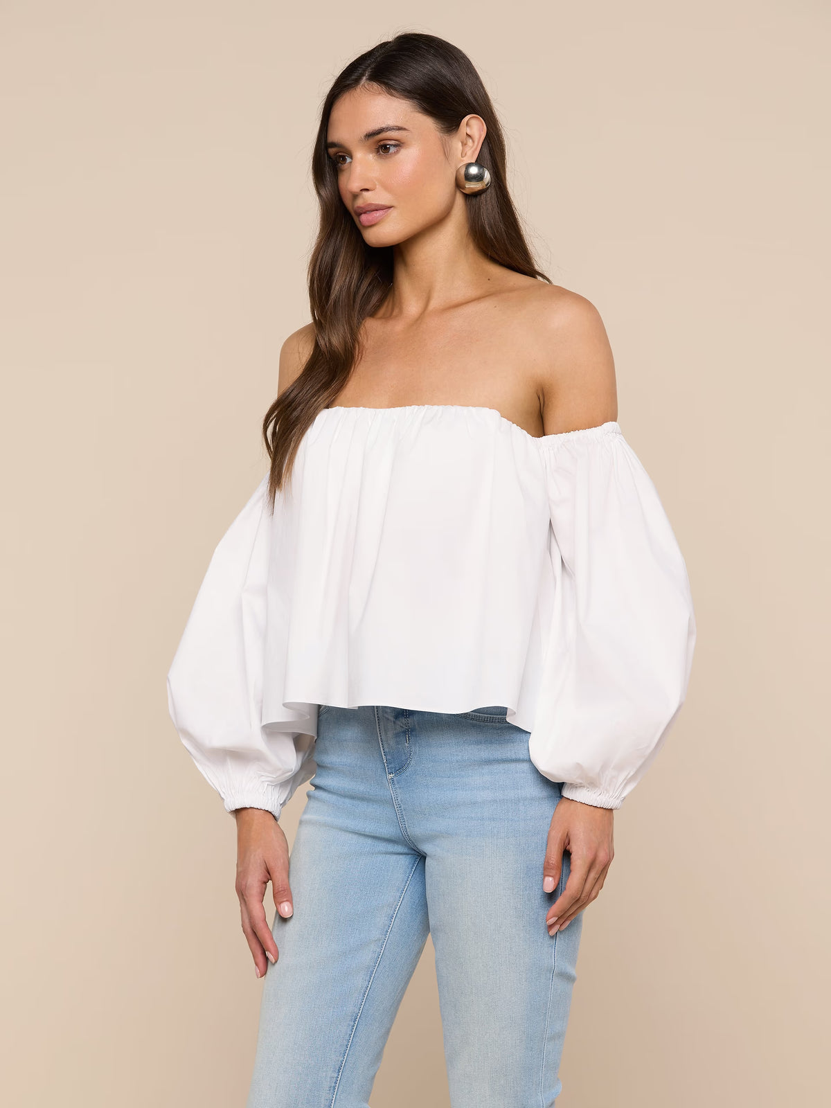 L'Agence Sarai Off Shoulder Bra Top