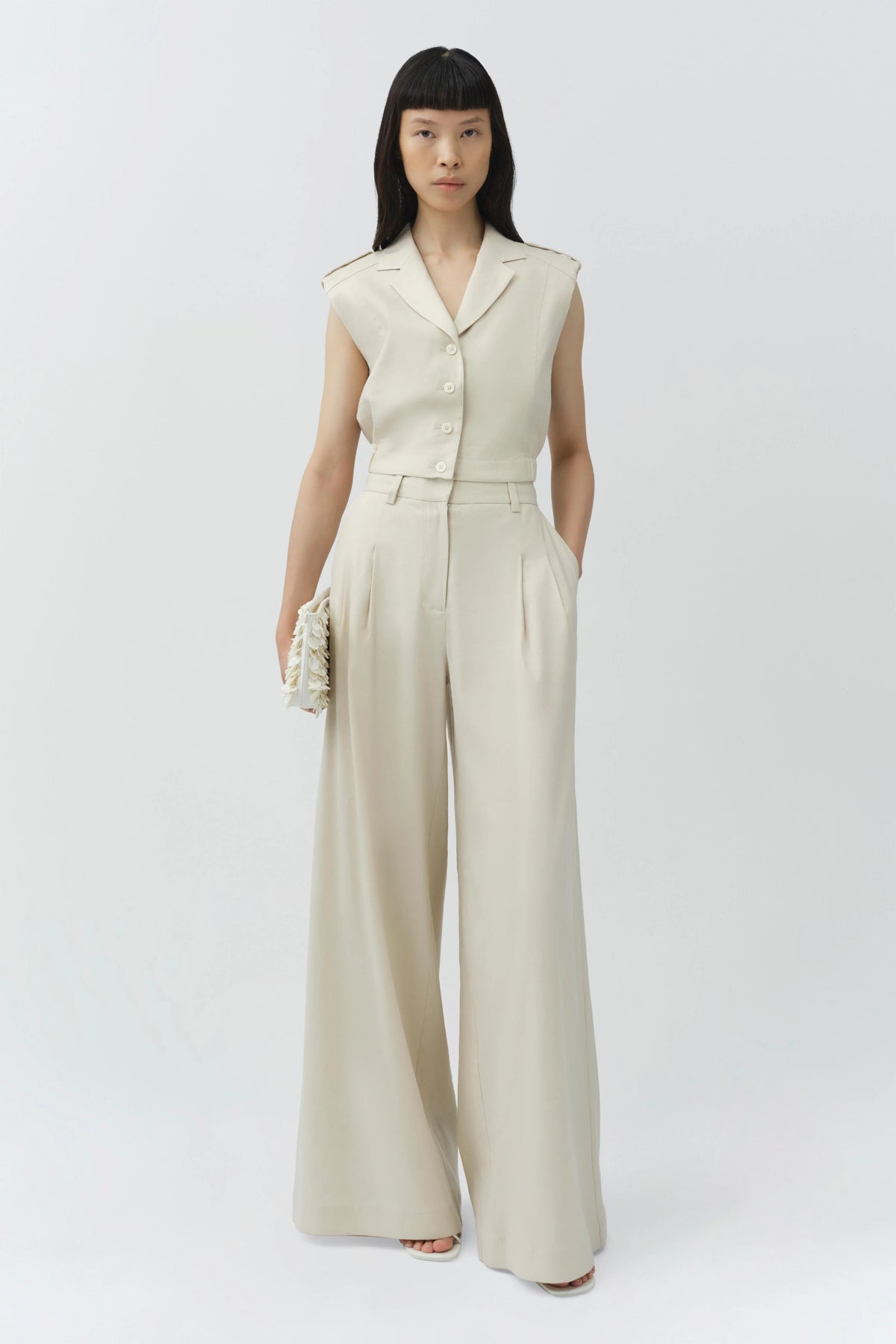 Simkhai Ramsey Linen Wide Leg Pant