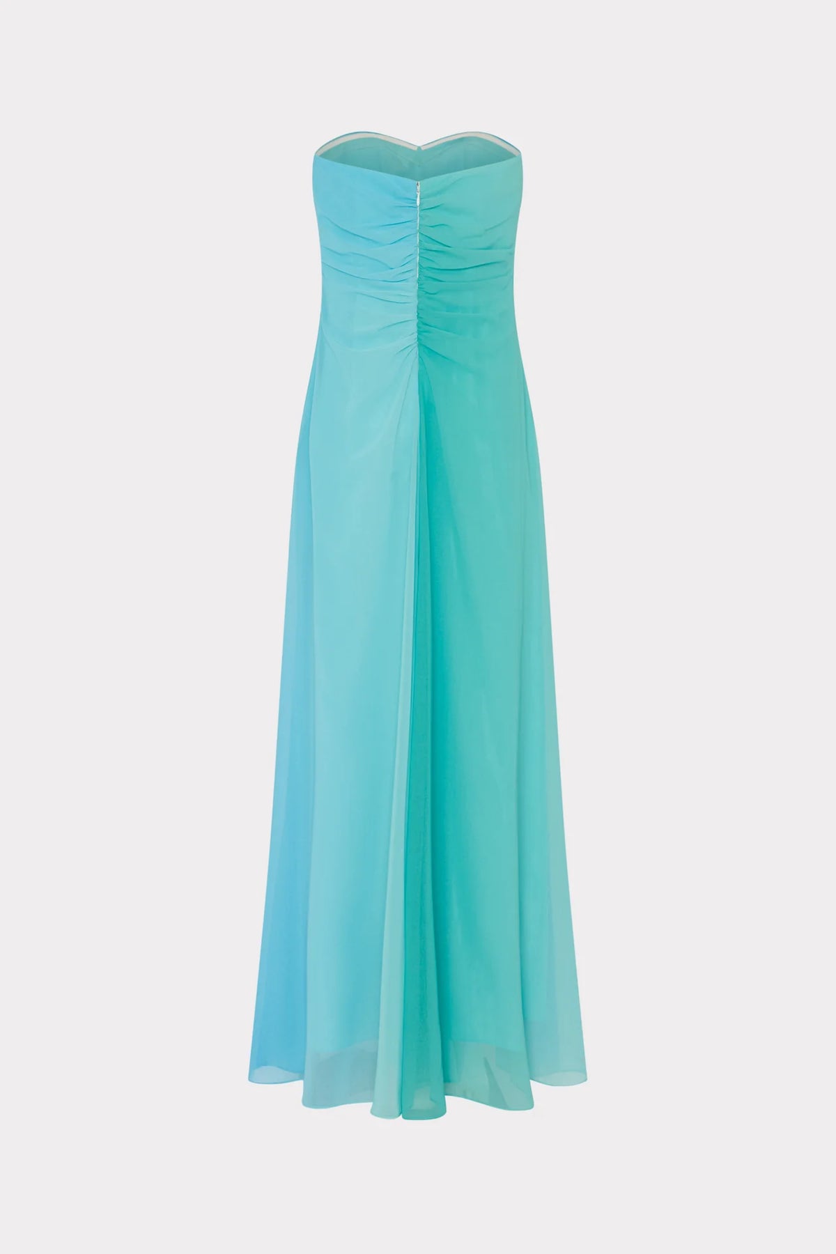 Milly Sunset Strapless Dress - Blue Multi