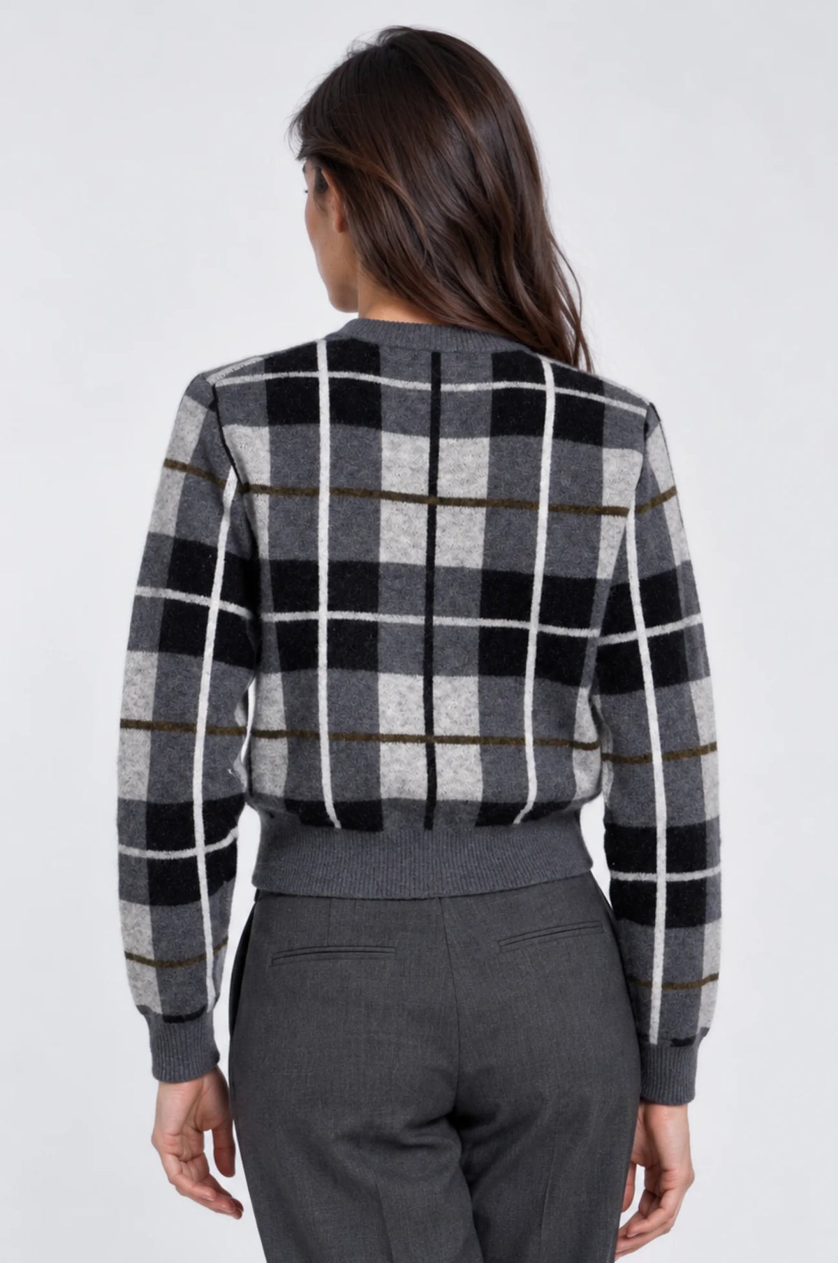 Minnie Rose Plaid Cardigan