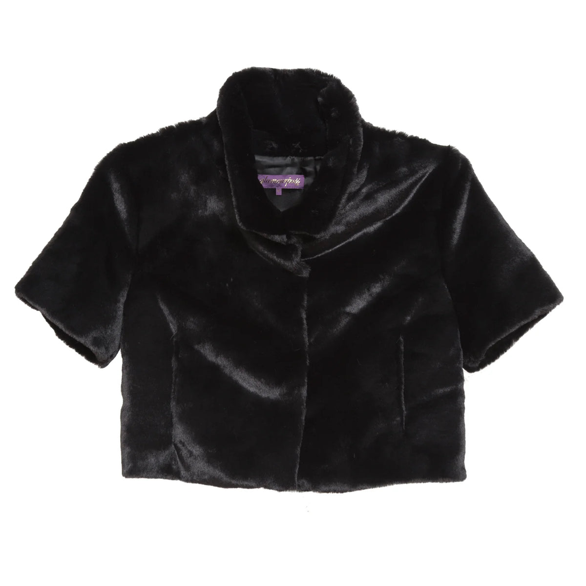 Glamourpuss NYC Faux Fur Bolero - Black