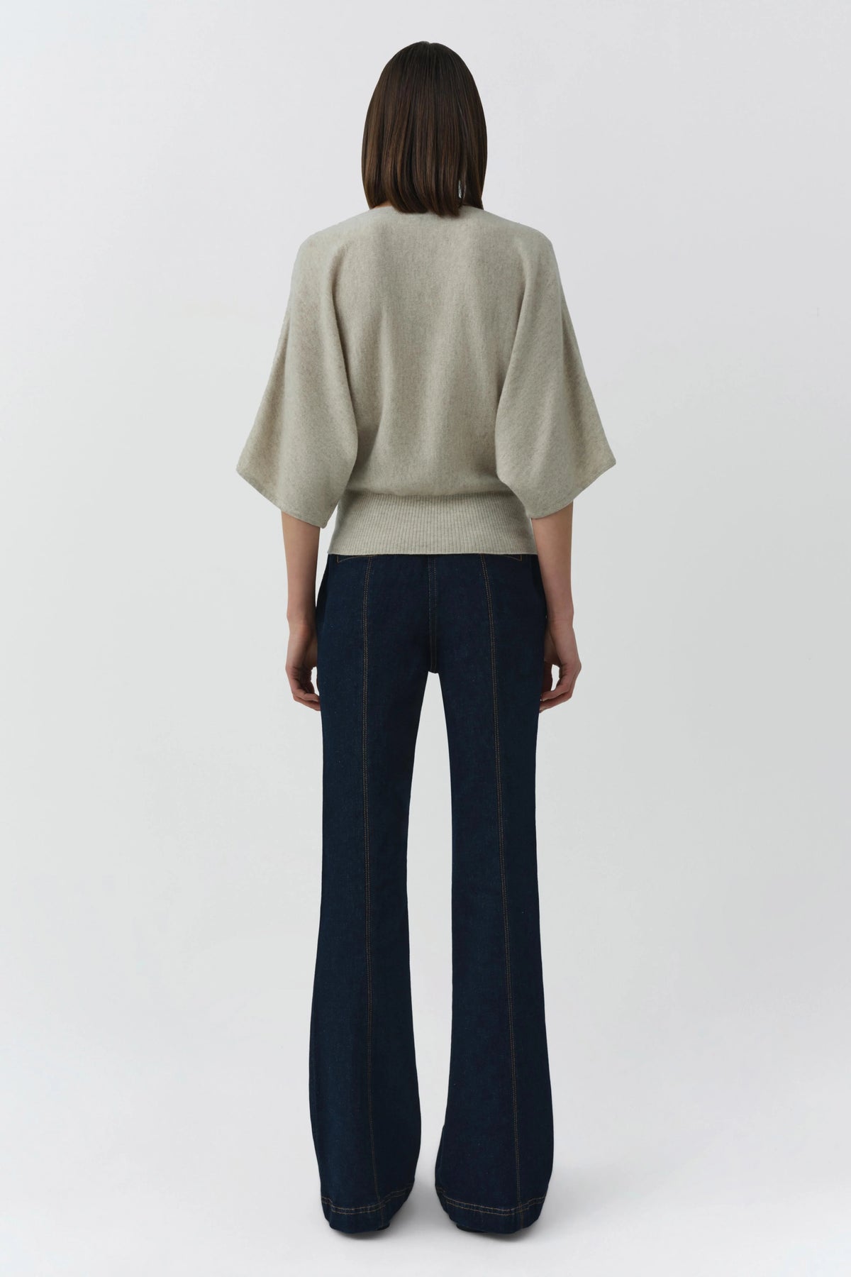 Simkhai Shai Dolman Boxy Tee - Stone