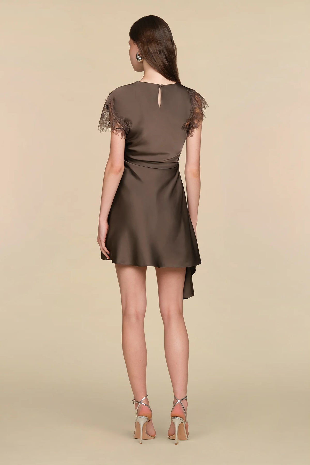 Amur Zina Ruched Mini Dress - Autumn Sky