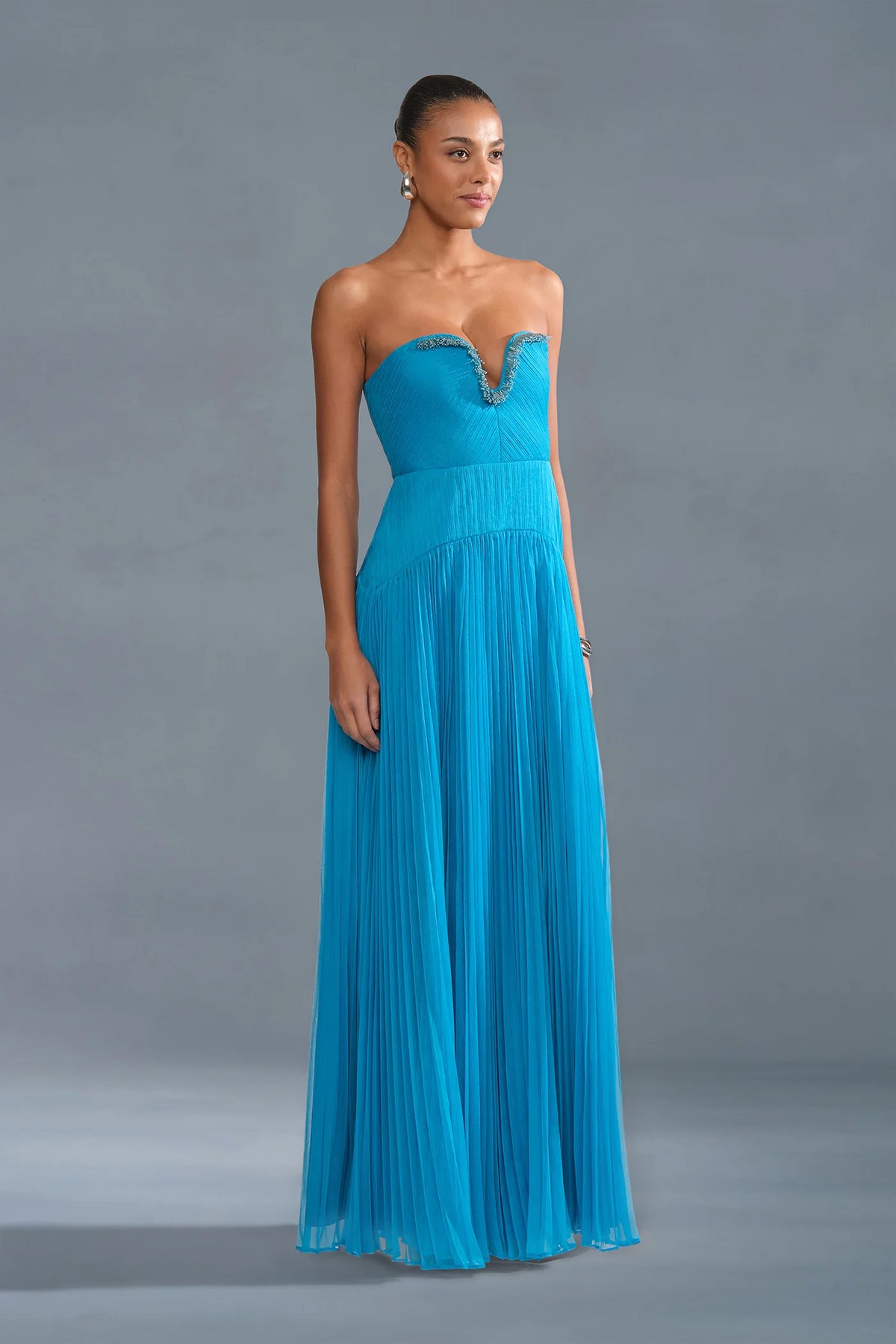 AMUR Fiora Pleated Dress