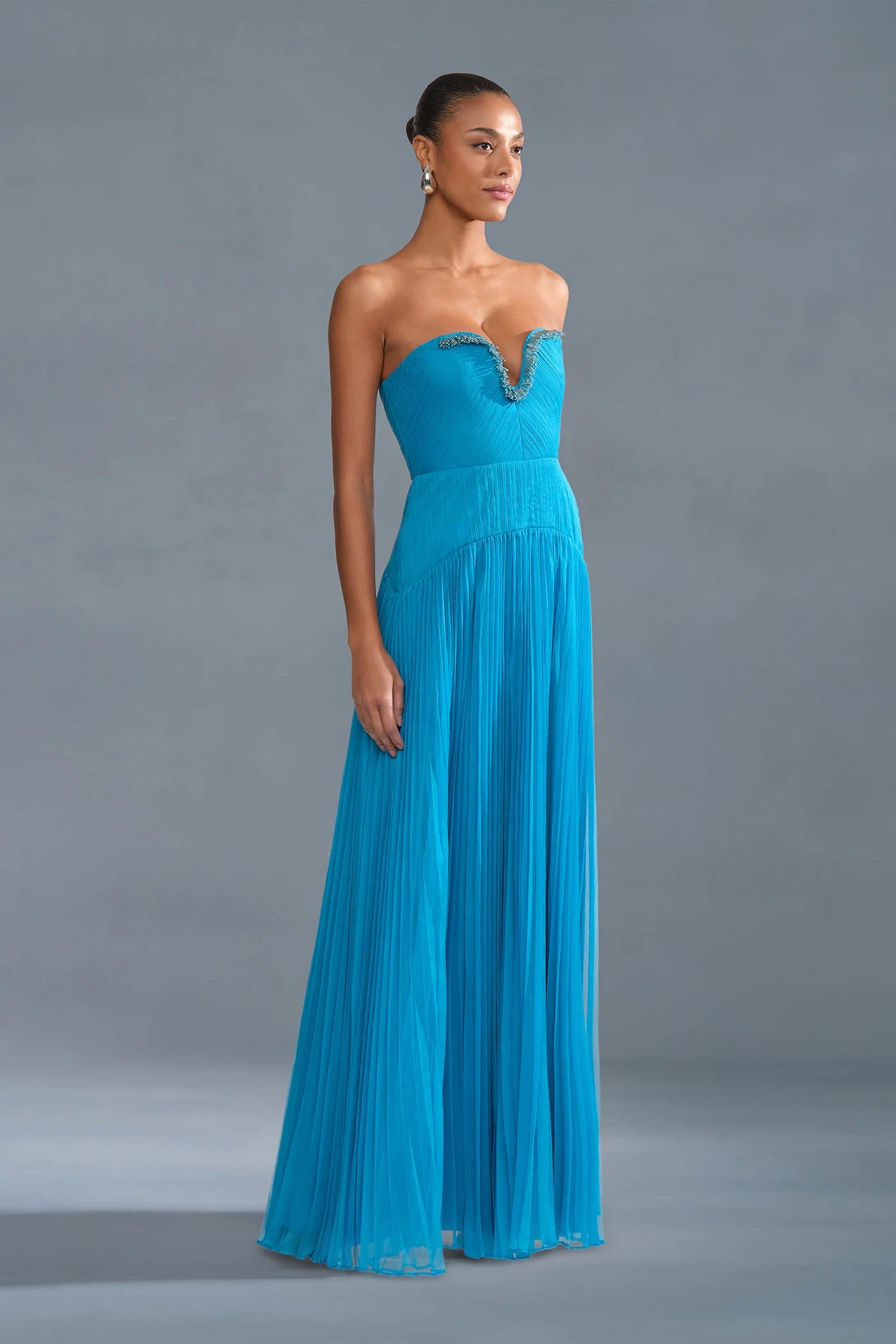 AMUR Fiora Pleated Dress