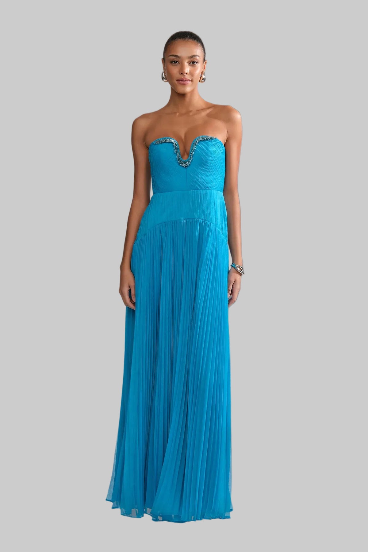 AMUR Fiora Pleated Dress