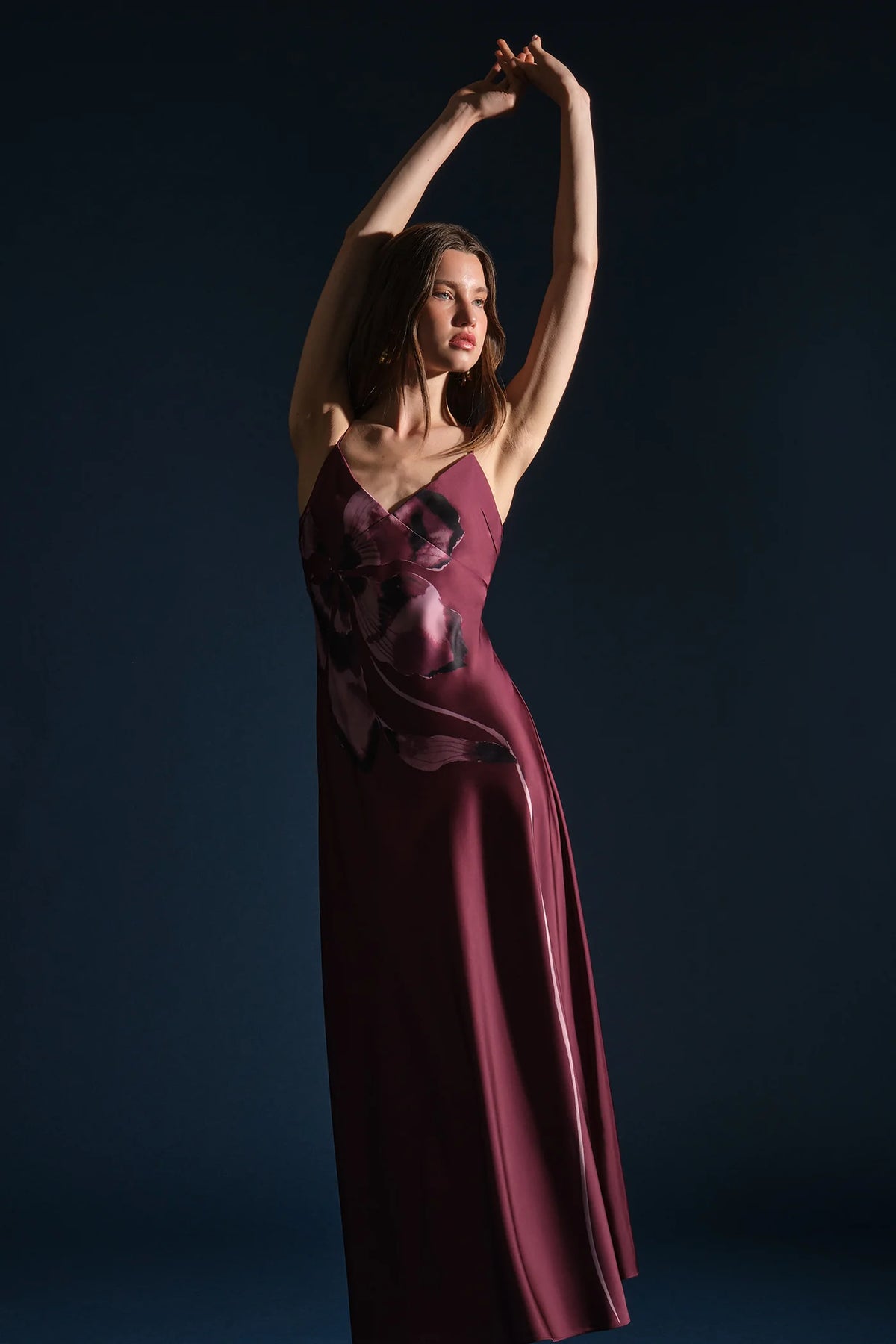 Amur Coralee Printed Bias Dress