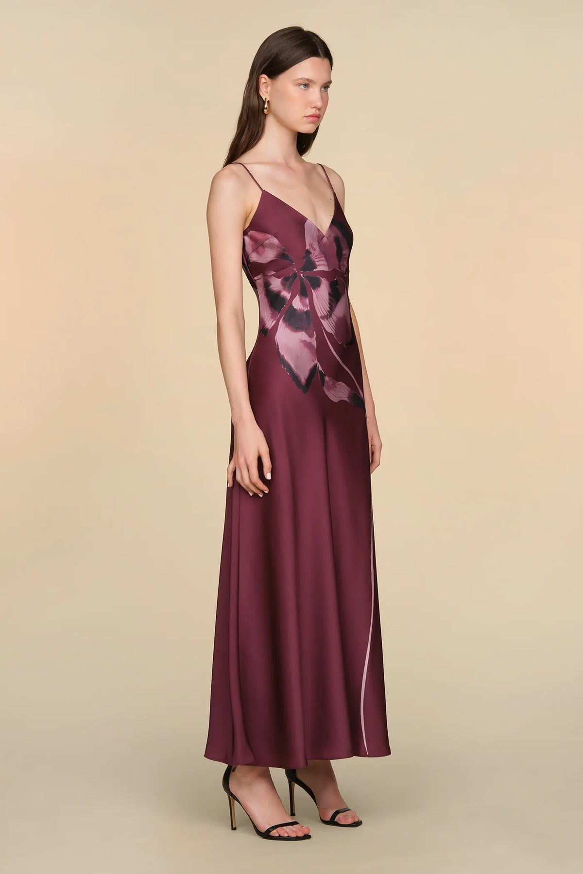 Amur Coralee Printed Bias Dress