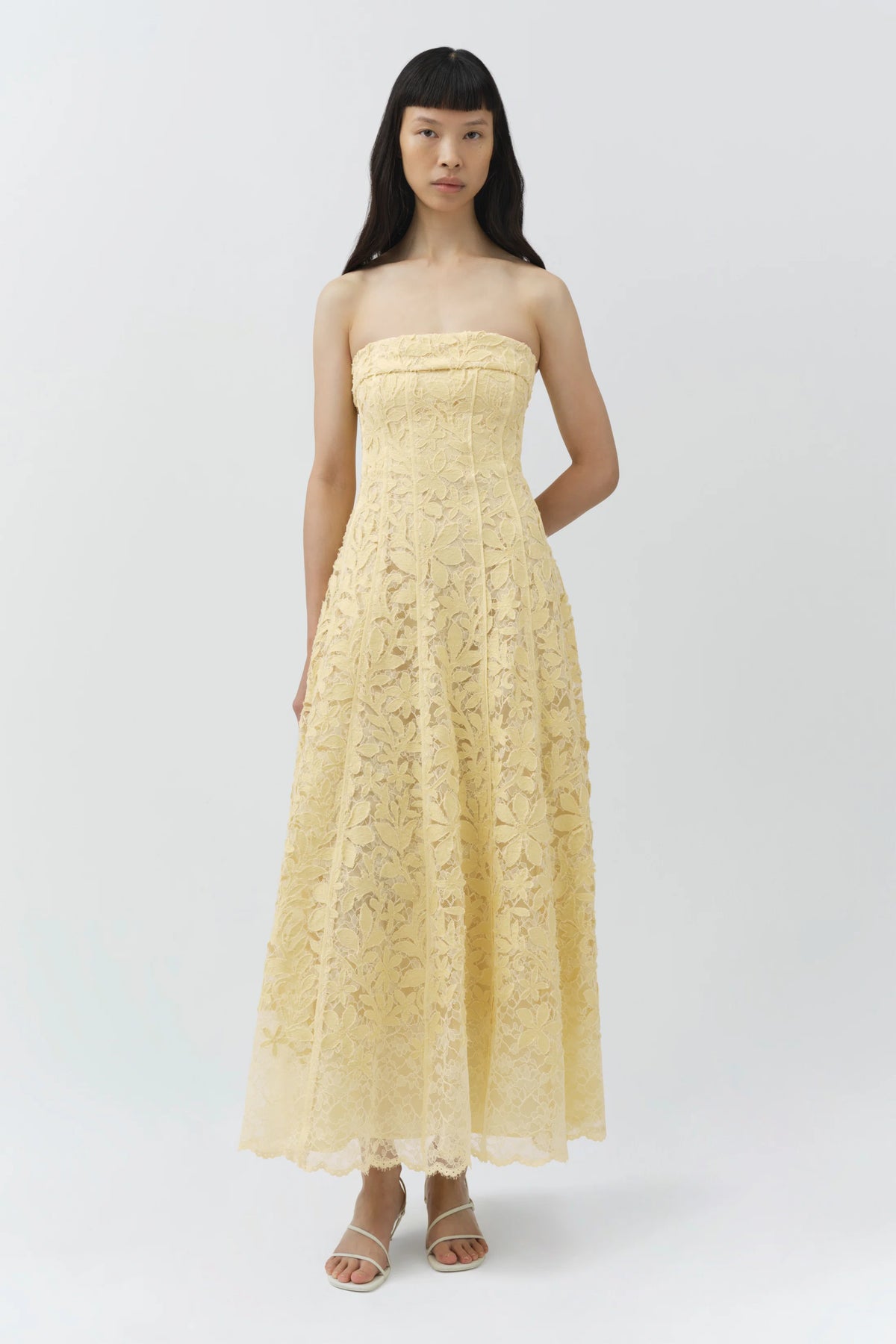 Simkhai Imogen Cotton Lace Bustier Dress