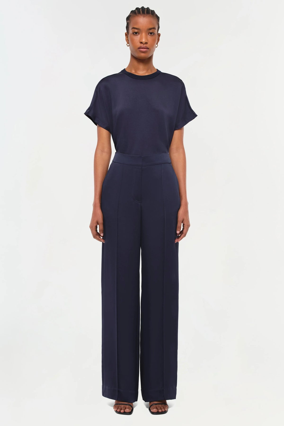 Simkhai Kyra Wide Leg Pant - Midnight