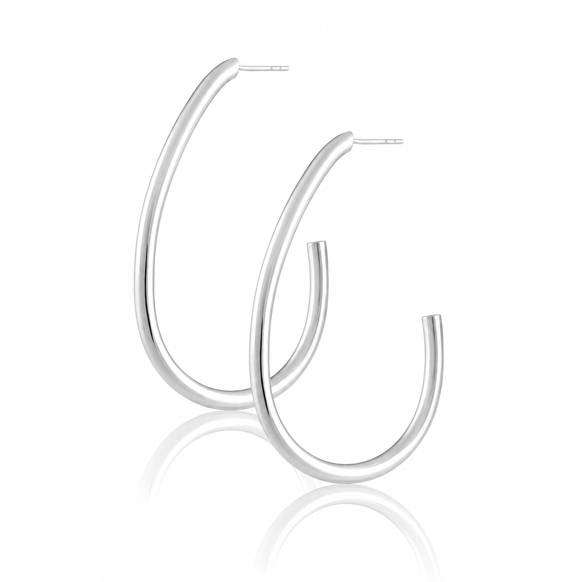 Sahira Serena Hoop - Silver