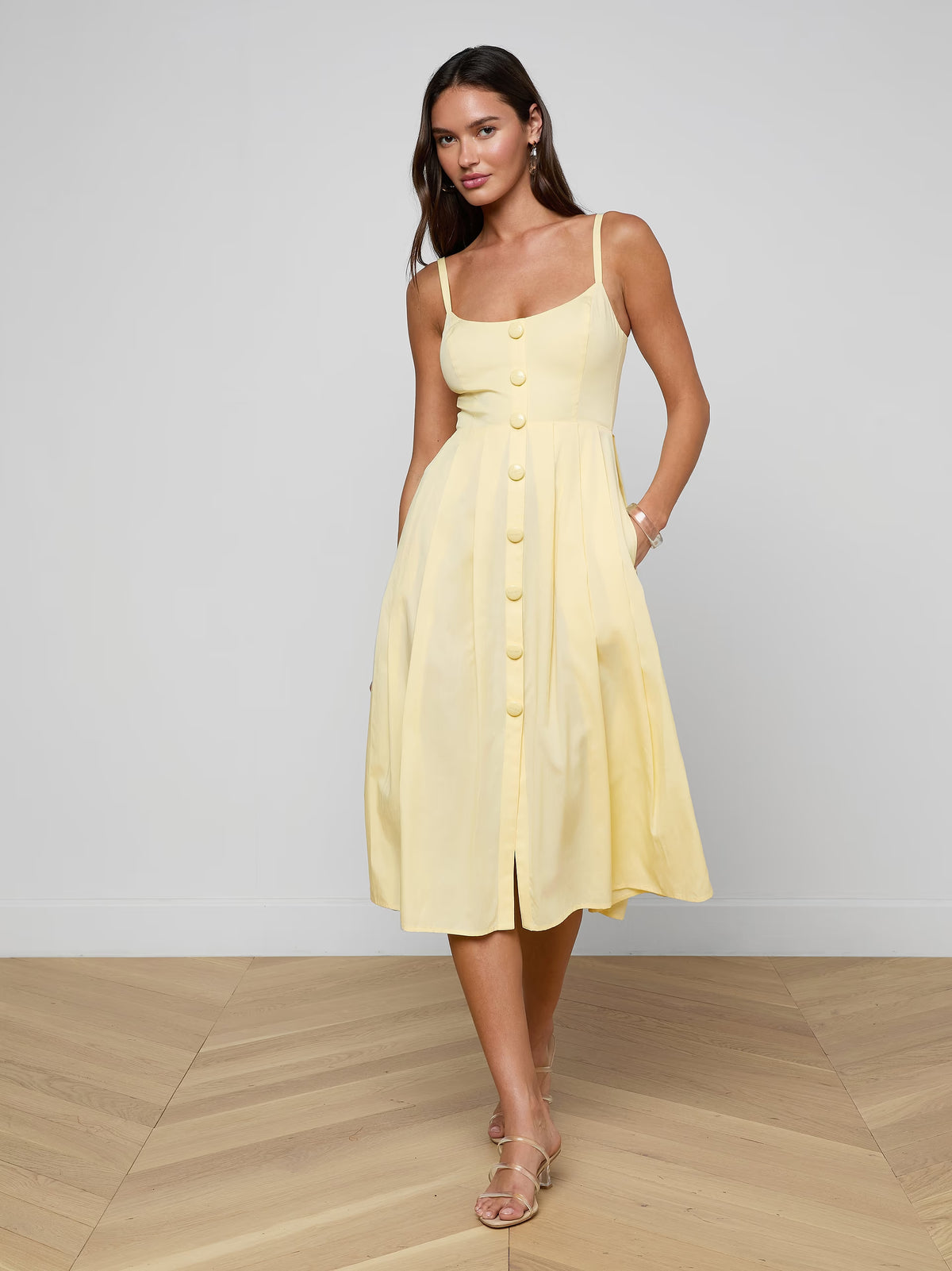 L'Agence Reanne Midi Dress