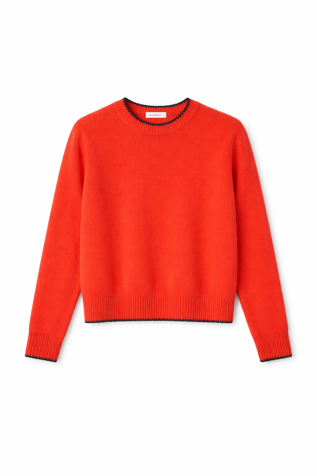 Tipped Long-Sleeve Crew