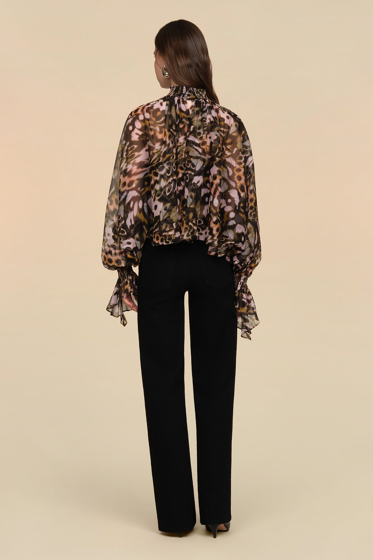 AMUR Kellen Chiffon Top