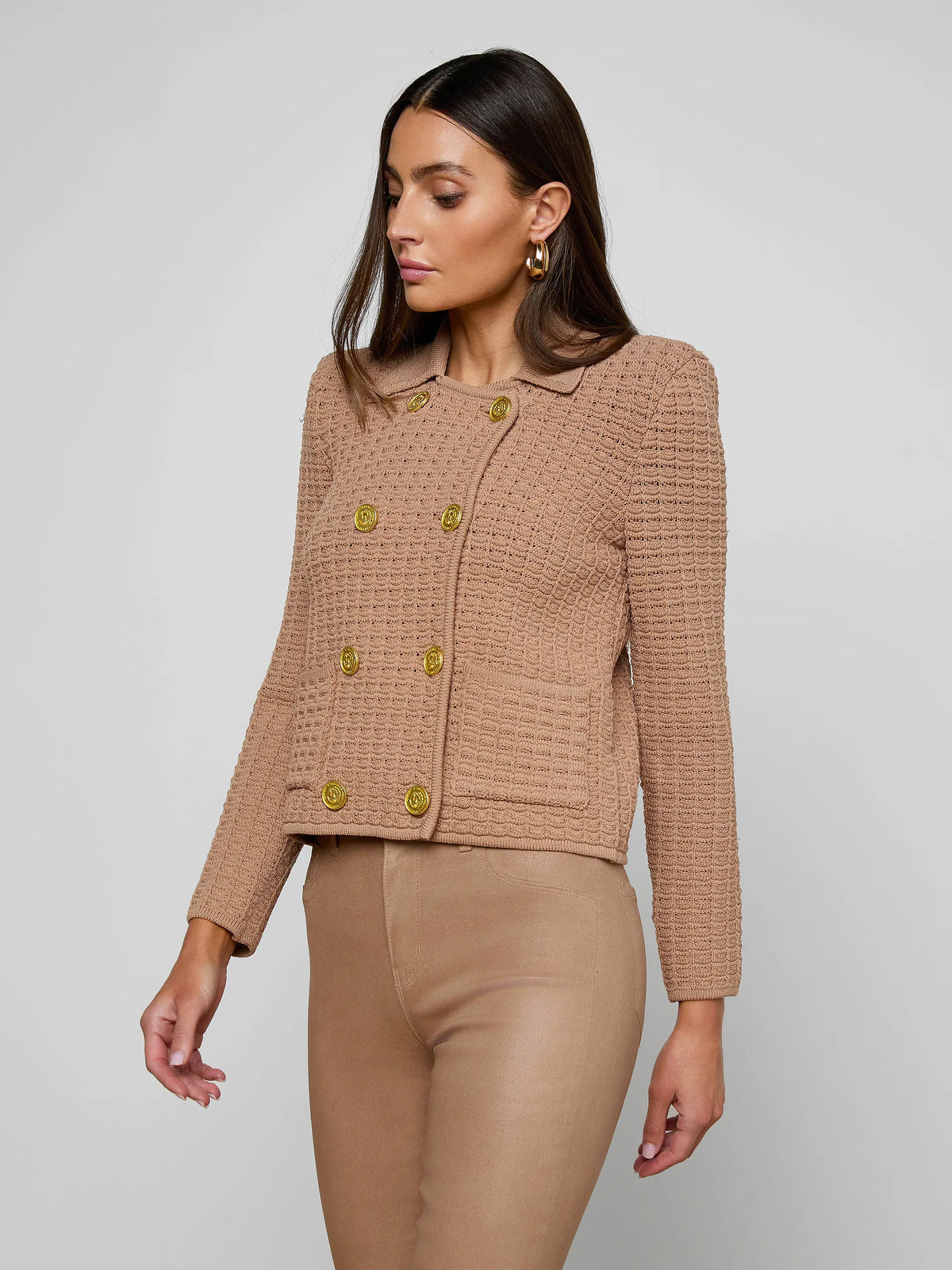 Charlie Open Stitch Knit Jacket