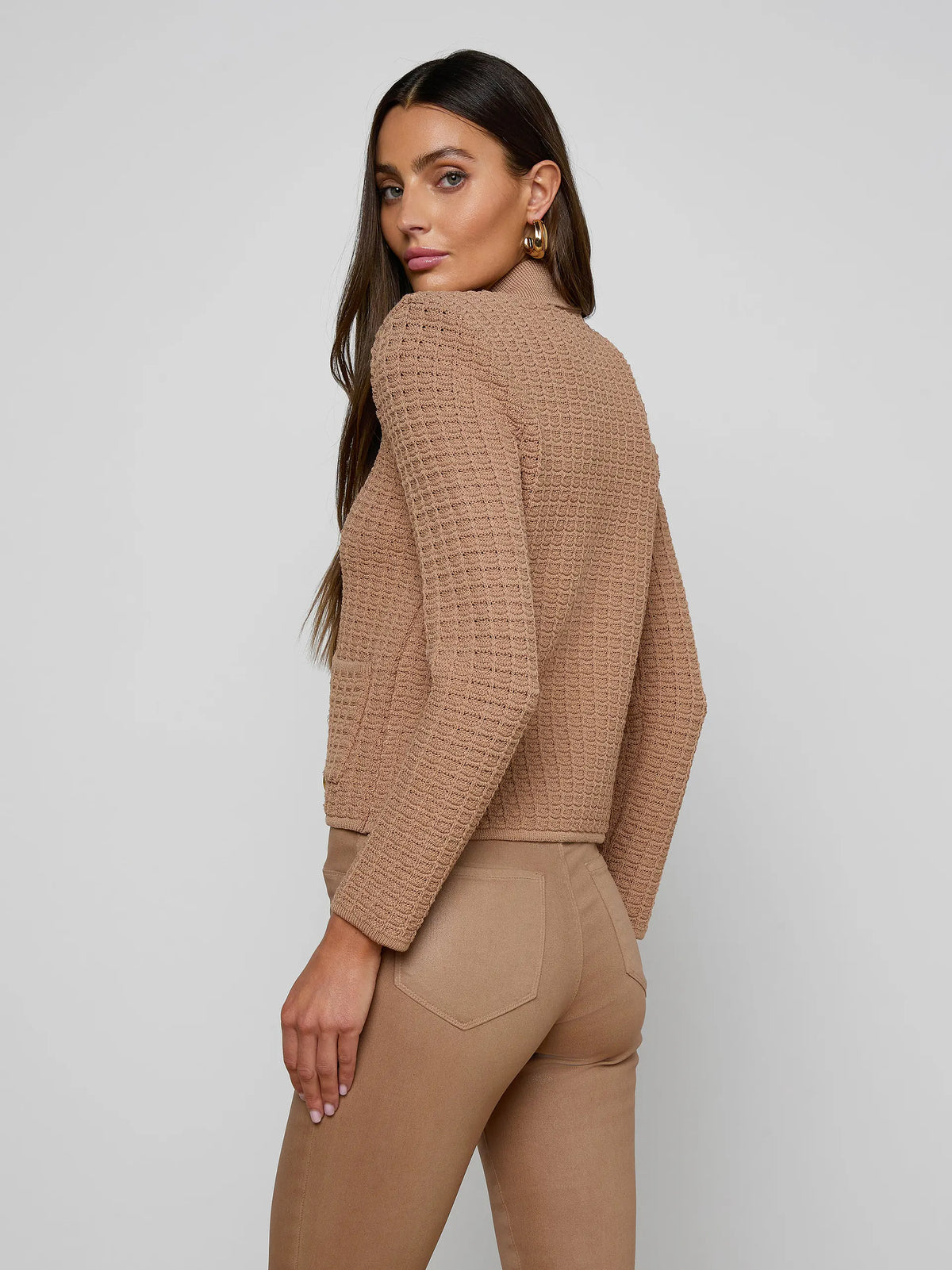 Charlie Open Stitch Knit Jacket