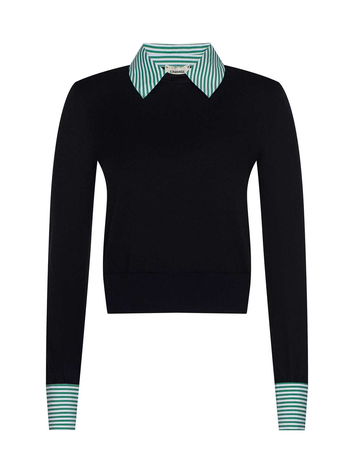 L'Agence April Poplin Collar Pullover