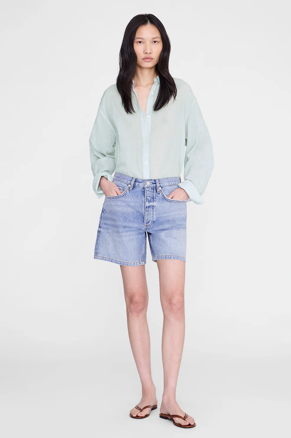 Anine Bing Delaney Short - Arbor Blue